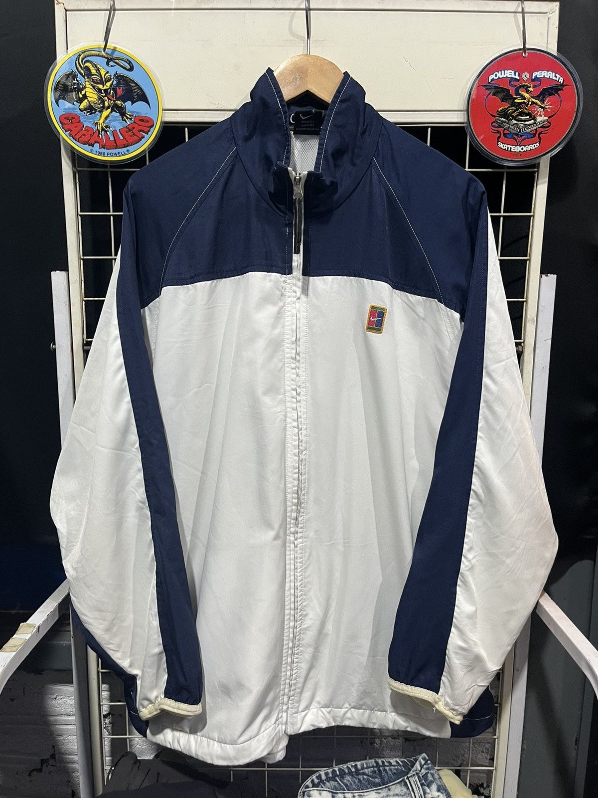 Nike Nike Tennis Windbreaker Jacket Logo 90s Size US L / EU 52-54 / 3 - 1 Thumbnail