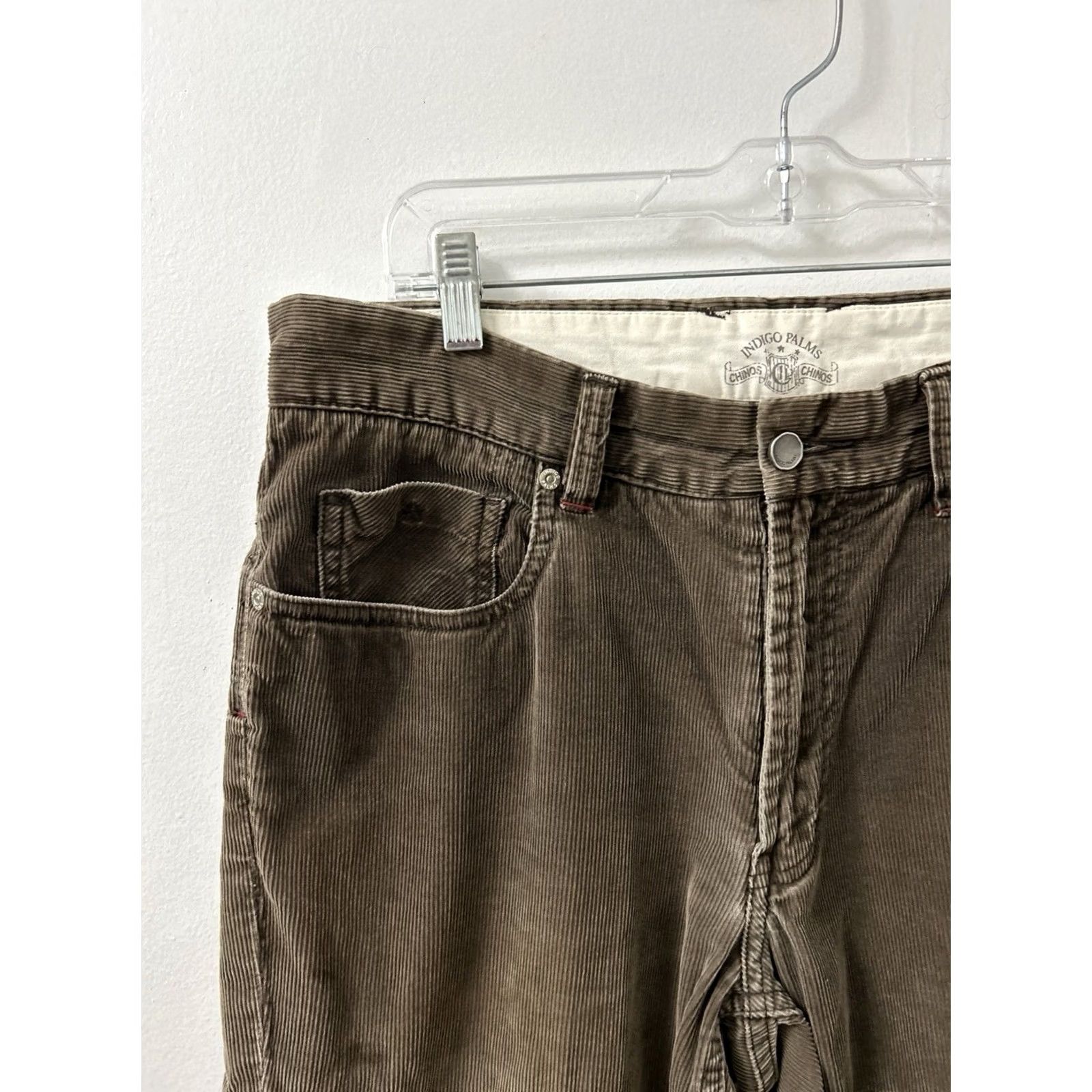 Tommy Bahama Indigo Palms Company Corduroy Chino Pants Mens 34x29 Brown Straight Leg Casual Workwear Vintage No Size US 34 / EU 50 - 4 Thumbnail