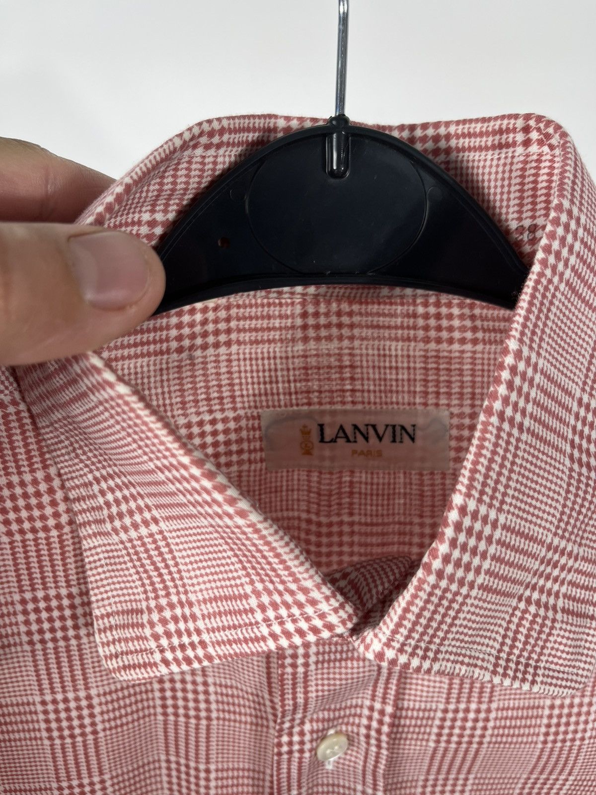 Lanvin Lanvin Women’s Red Checkered Shirt Size 38 France Size S / US 4 / IT 40 - 6 Thumbnail