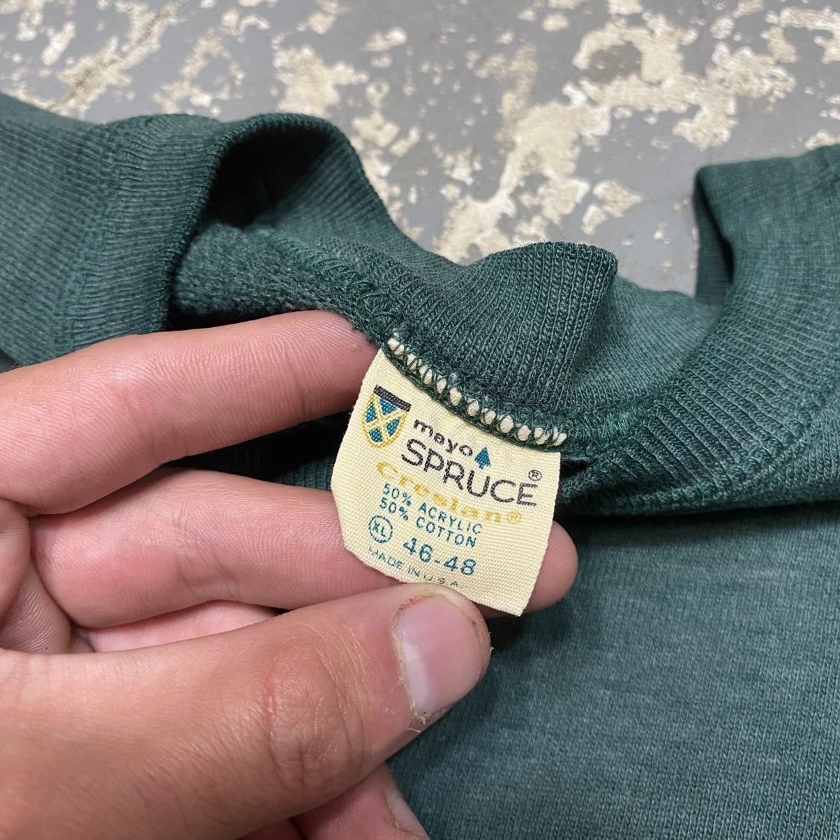 Spruce × Vintage True Vintage Mayo Spuce Faded Green Blank 60s Crewneck Sweat Size US XL / EU 56 / 4 - 5 Thumbnail