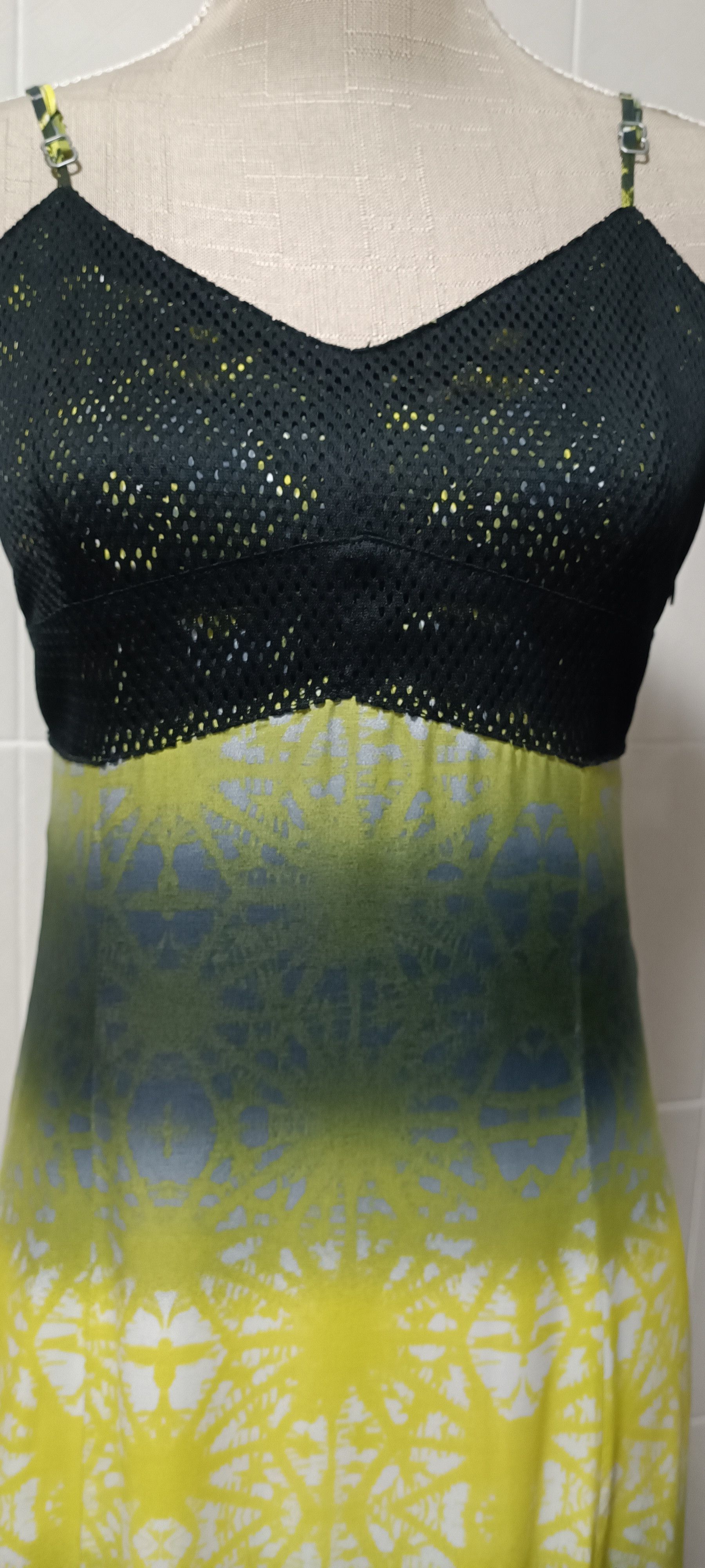 Jean Paul Gaultier SS2000 - Psychedelic print midi dress Size S / US 4 / IT 40 - 4 Thumbnail