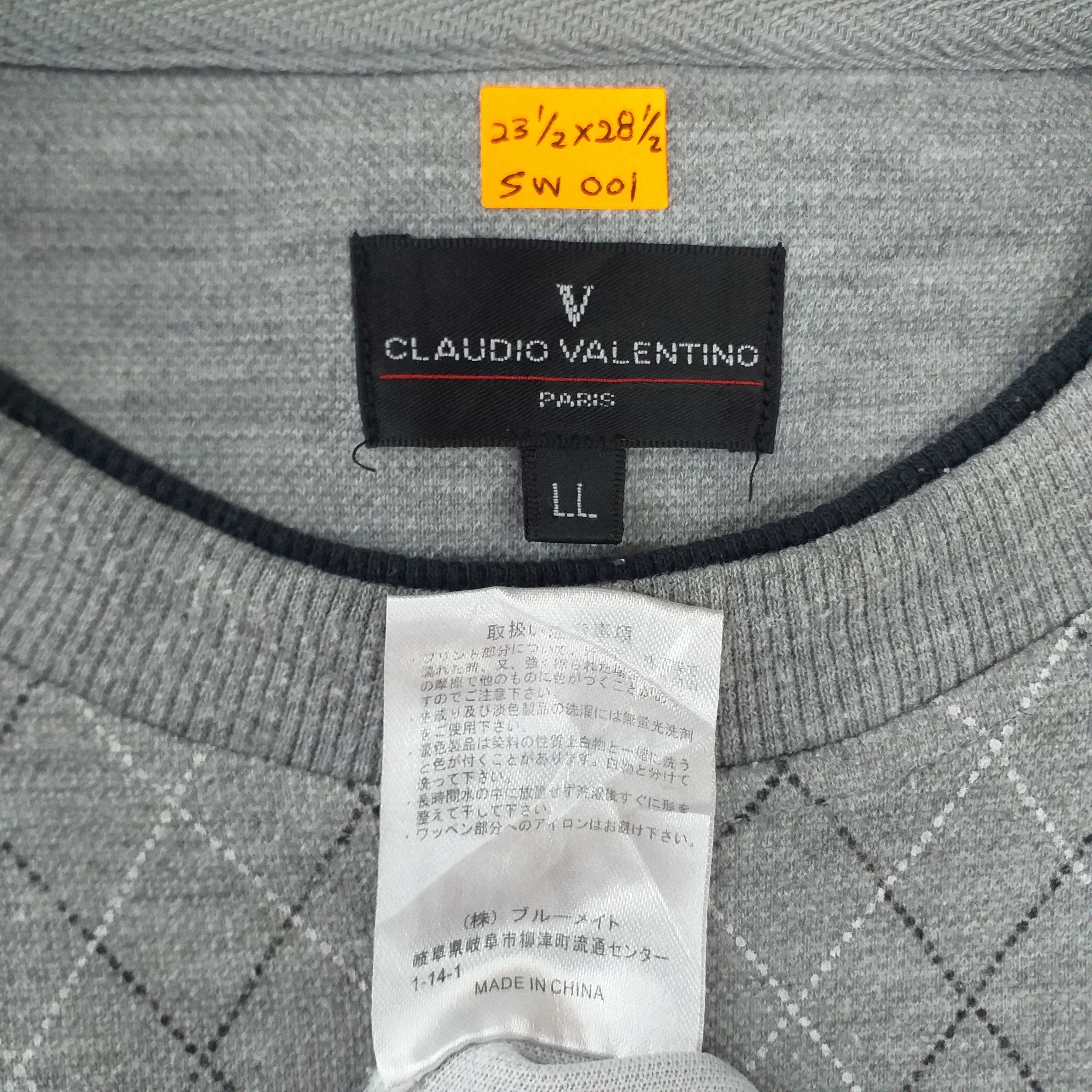 Valentino Vintage Claudio Valentino Paris Sweatshirt SW001 Size US M / EU 48-50 / 2 - 5 Thumbnail