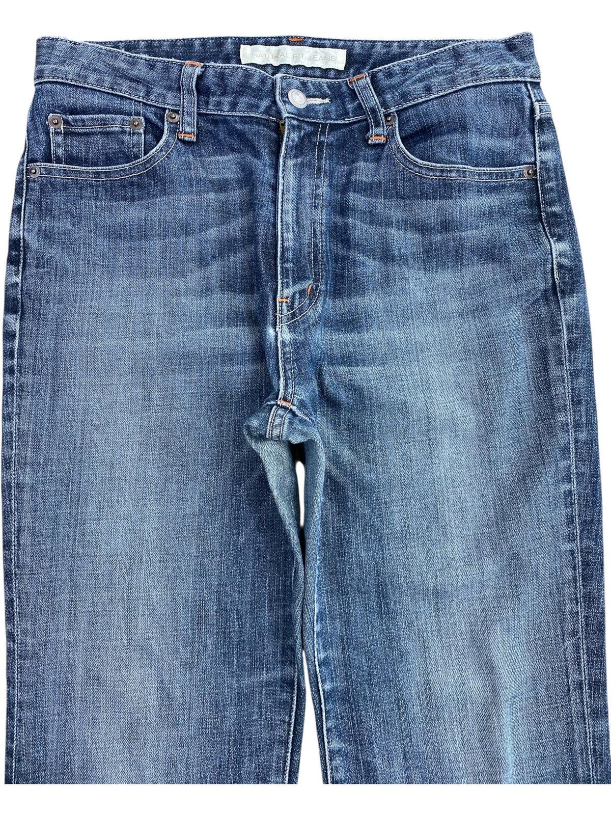 POST ARCHIVE FACTION (PAF) UNIQLO Brand Whiskers Faded Wash Style Flare Jeans Size US 30 / EU 46 - 2 Thumbnail