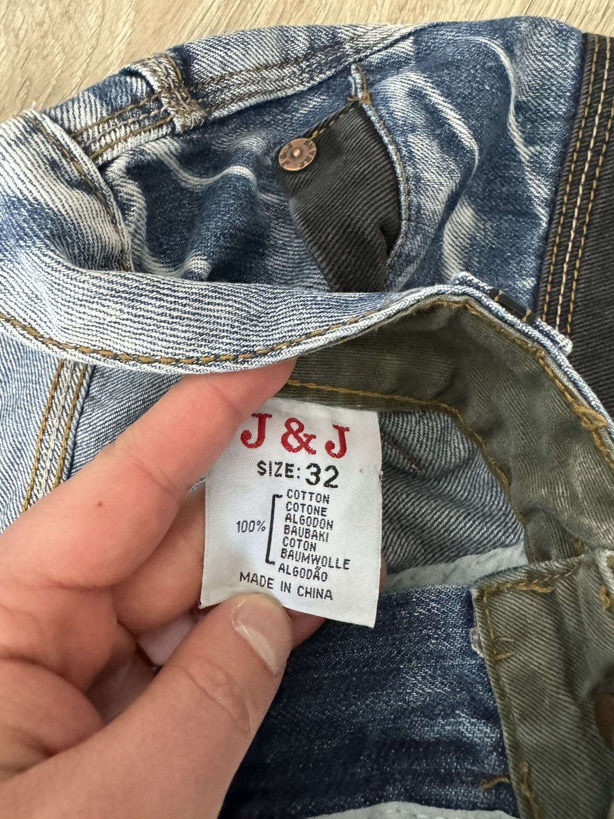 Vintage Vintage Y2K Japanese Style Double Knee Washed Denim Jeans Size US 32 / EU 48 - 8 Thumbnail
