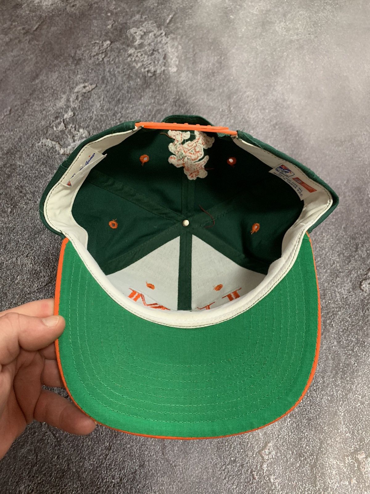 NFL VTG 90’s University of Miami Hurricanes Cotton The Game Cap Size ONE SIZE - 4 Thumbnail