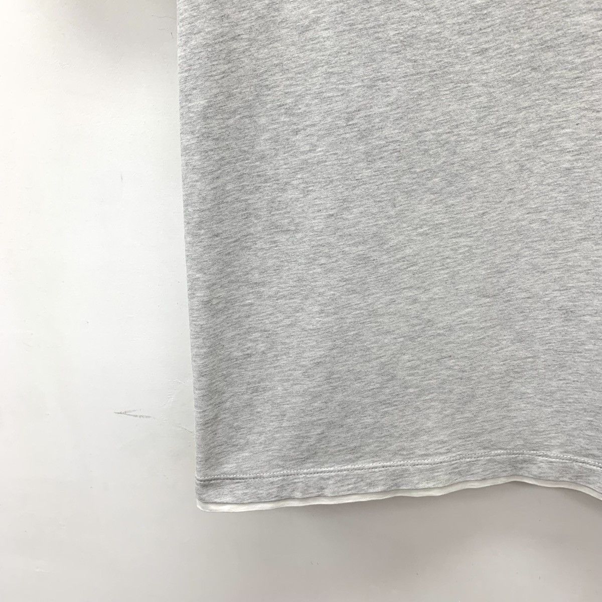 Brunello Cucinelli Brunello Cucinelli Grey Cotton Short Sleeve T-shirt K26WX Size US L / EU 52-54 / 3 - 4 Thumbnail