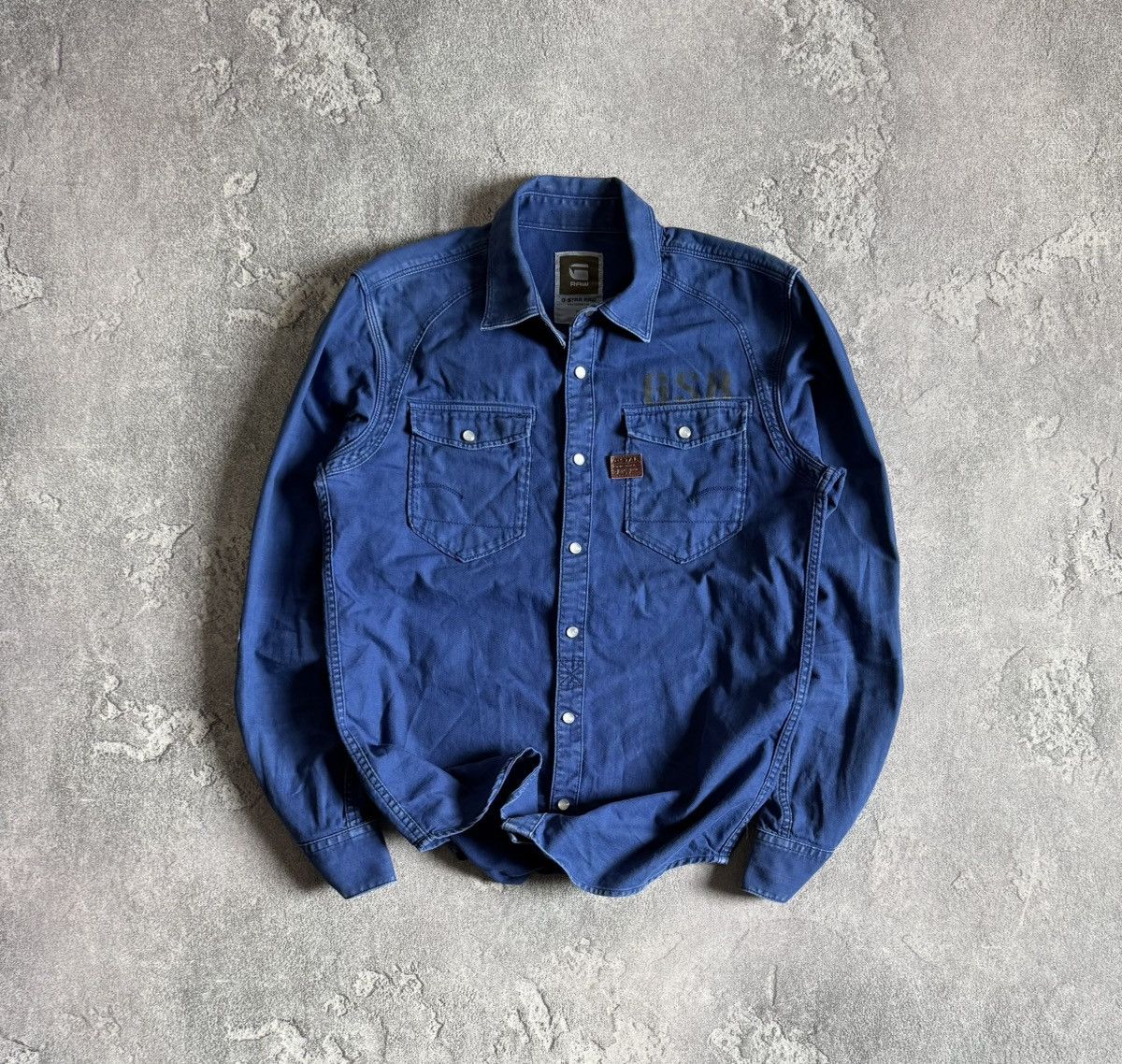 G-Star G star raw M AERO Arizona shirt button up denim overshirt Size US M / EU 48-50 / 2 - 1 Thumbnail