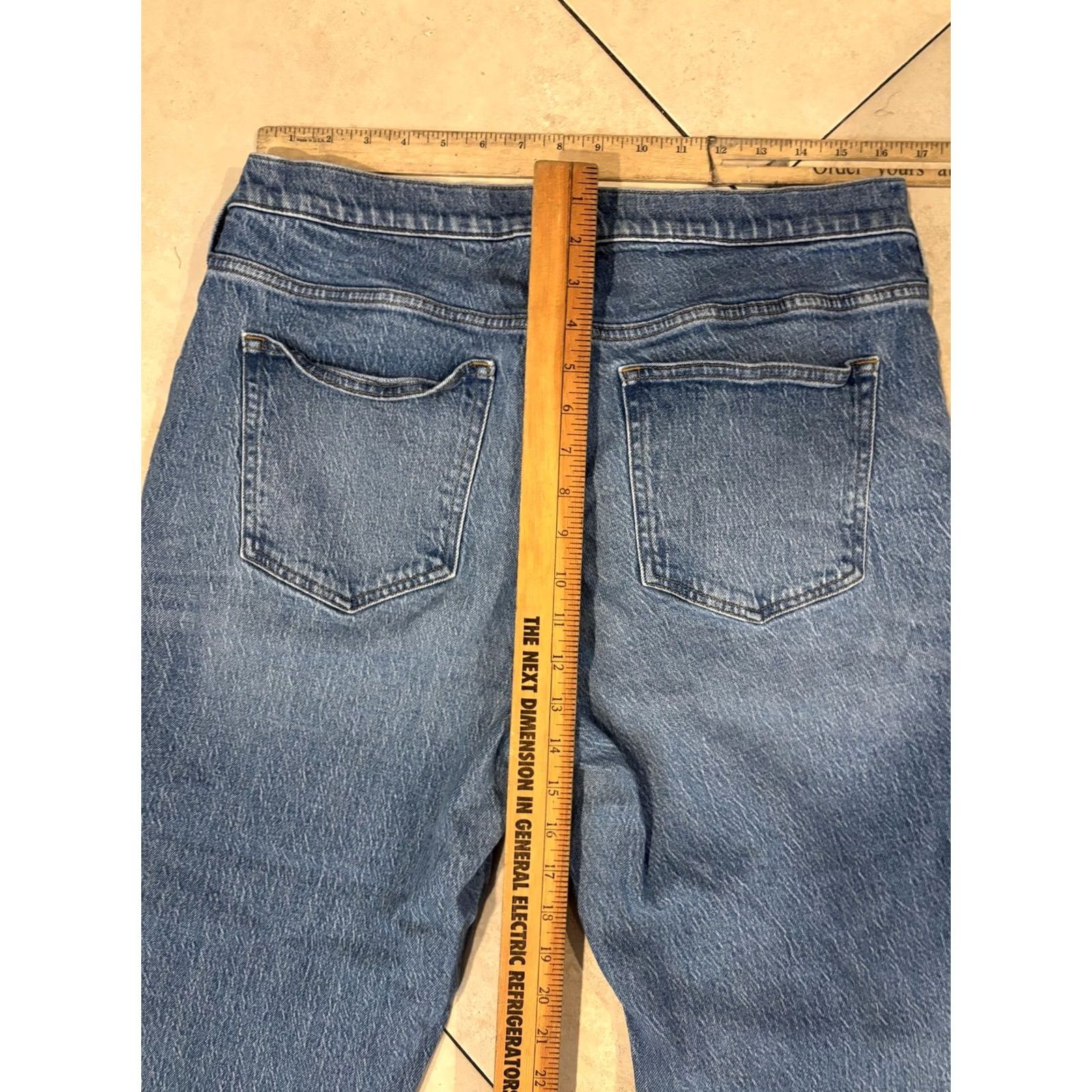 J.Crew J.Crew Jeans Womens 32 Blue 9" Demi Boot Crop Raw Hem Medium Wash Denim Shirt/Belt Loops Pockets Zip Fly Jeans Womens Size 24" / US 00 / IT 34 - 6 Thumbnail
