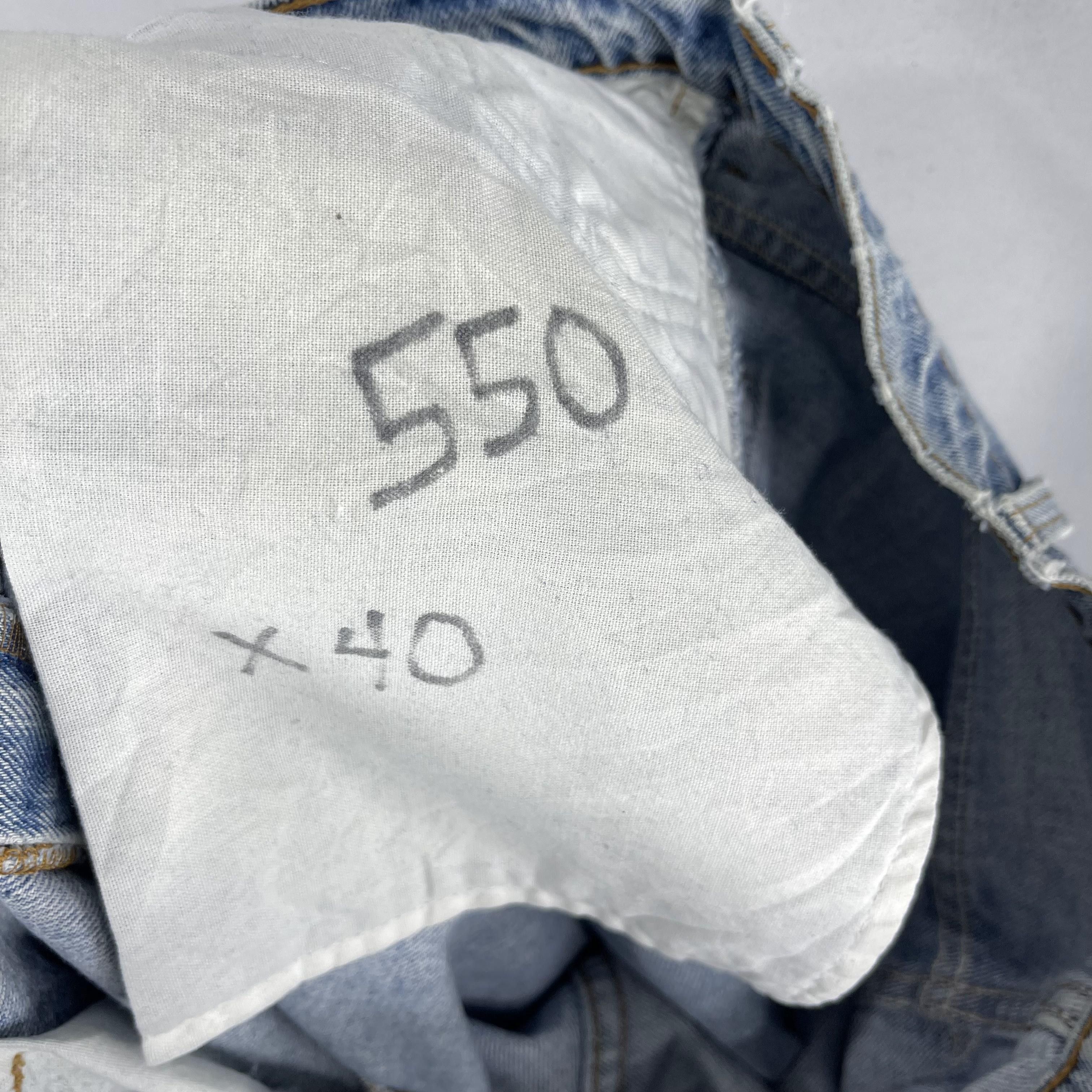 Levi's × Vintage Size 37 Vintage Levis 550 Distressed Relaxed Fit Jeans Size US 37 - 9 Thumbnail