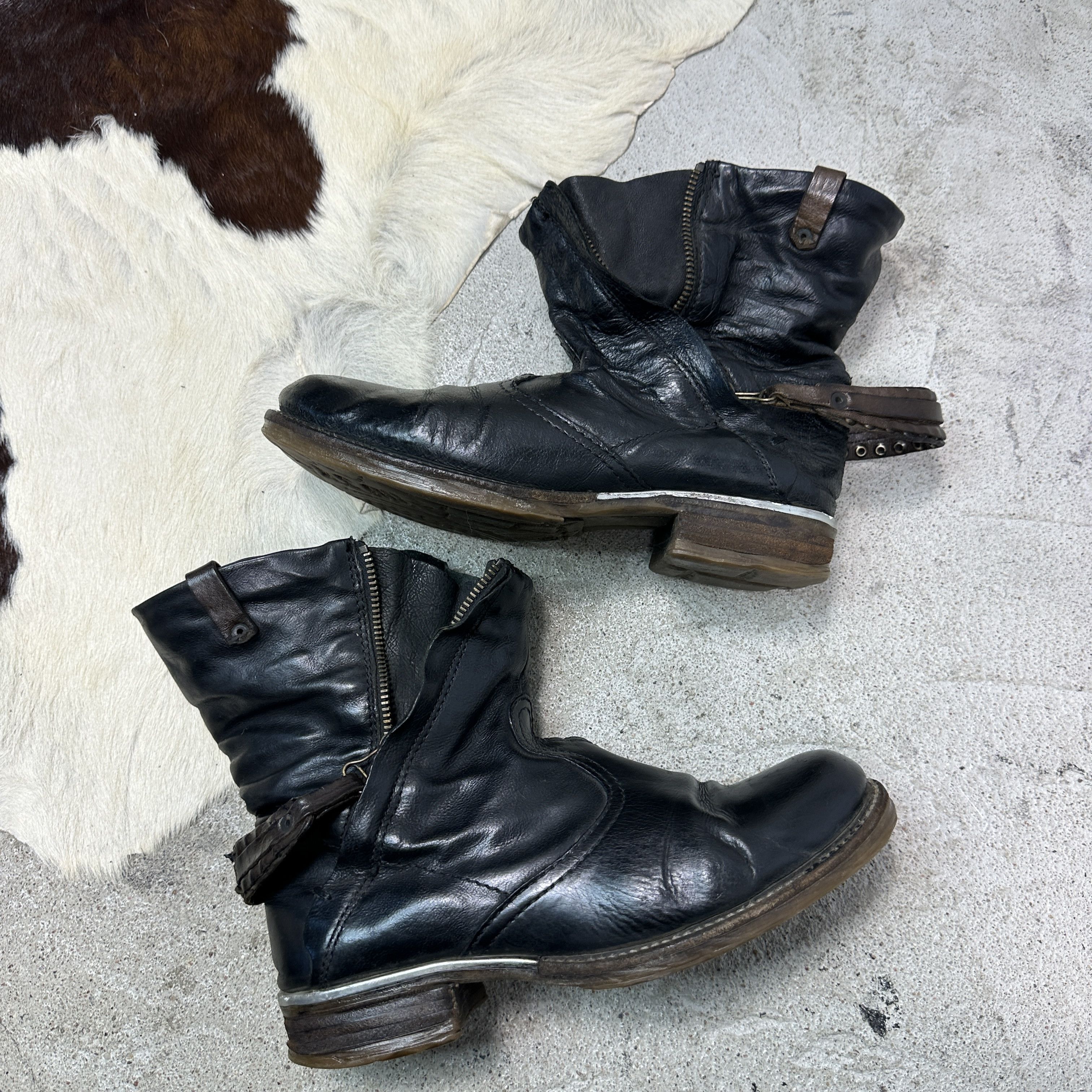 A.S.98 Vintage Avant Garde Leather A.S.98 Airstep Pirate Boots Y2K Size US 9 / IT 39 - 13 Thumbnail
