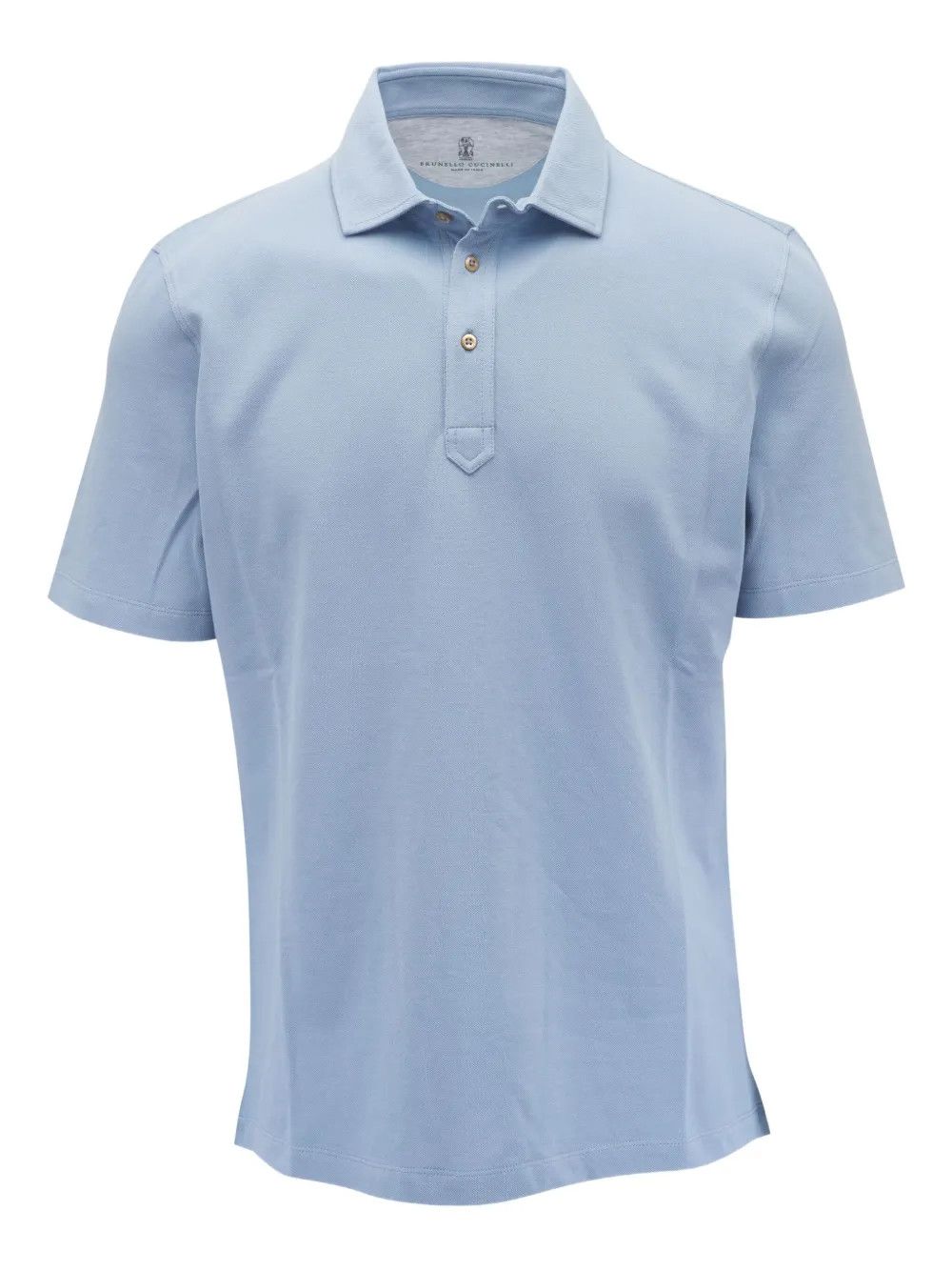 Brunello Cucinelli o1y0526 Polo Shirt in Sky Blue Size US S / EU 44-46 / 1 - 1 Thumbnail