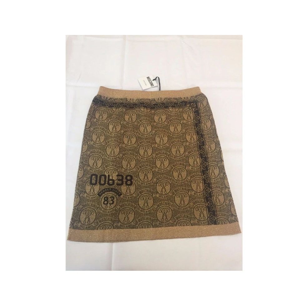 Moschino MOSCHINO COUTURE Jeremy Scott Teddy Bear Credit Card SKIRT Size 25" / US 0 / IT 36 - 7 Thumbnail