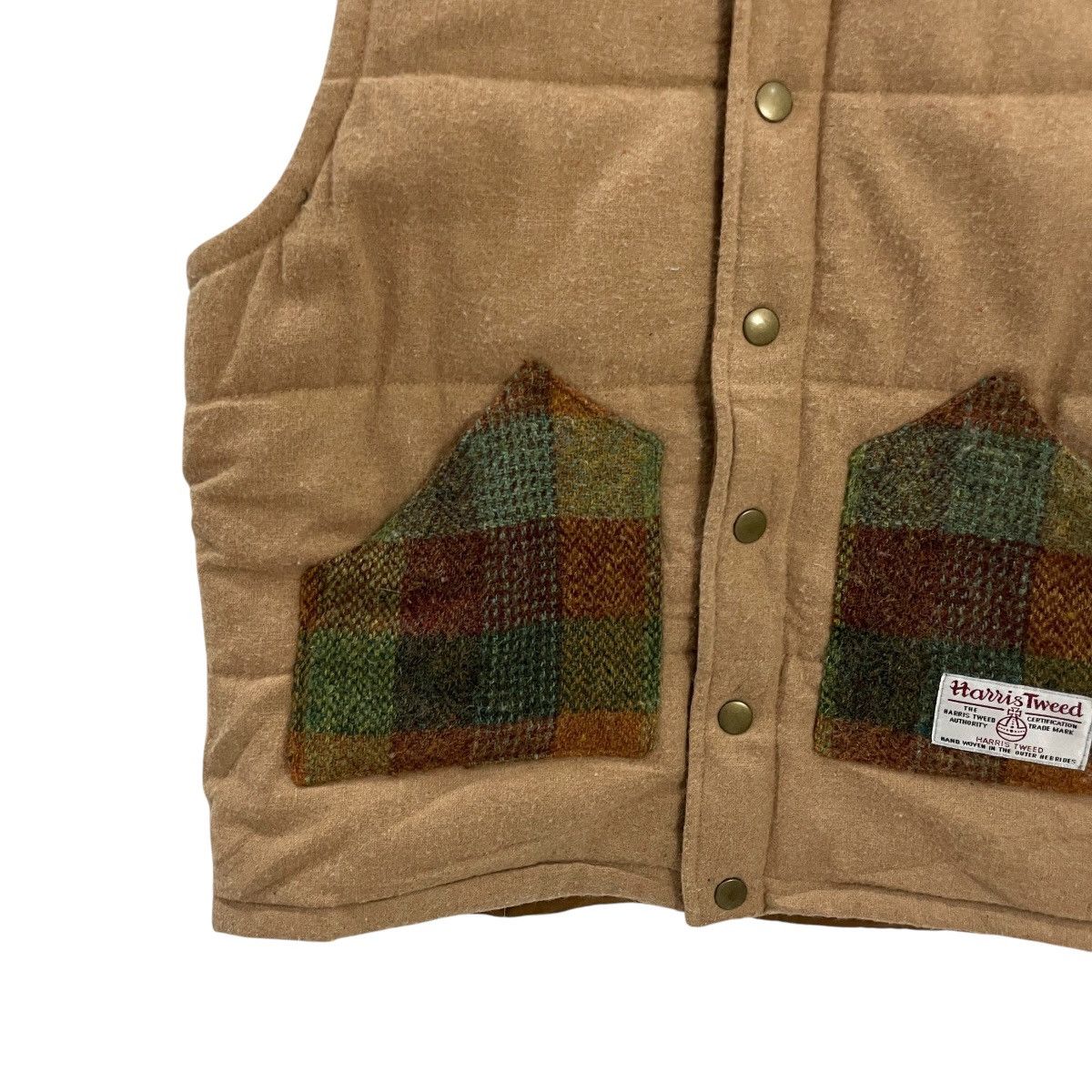 Harris Tweed Vintage Harris Tweed Puffer Sleeveless Jacket Size US M / EU 48-50 / 2 - 4 Thumbnail