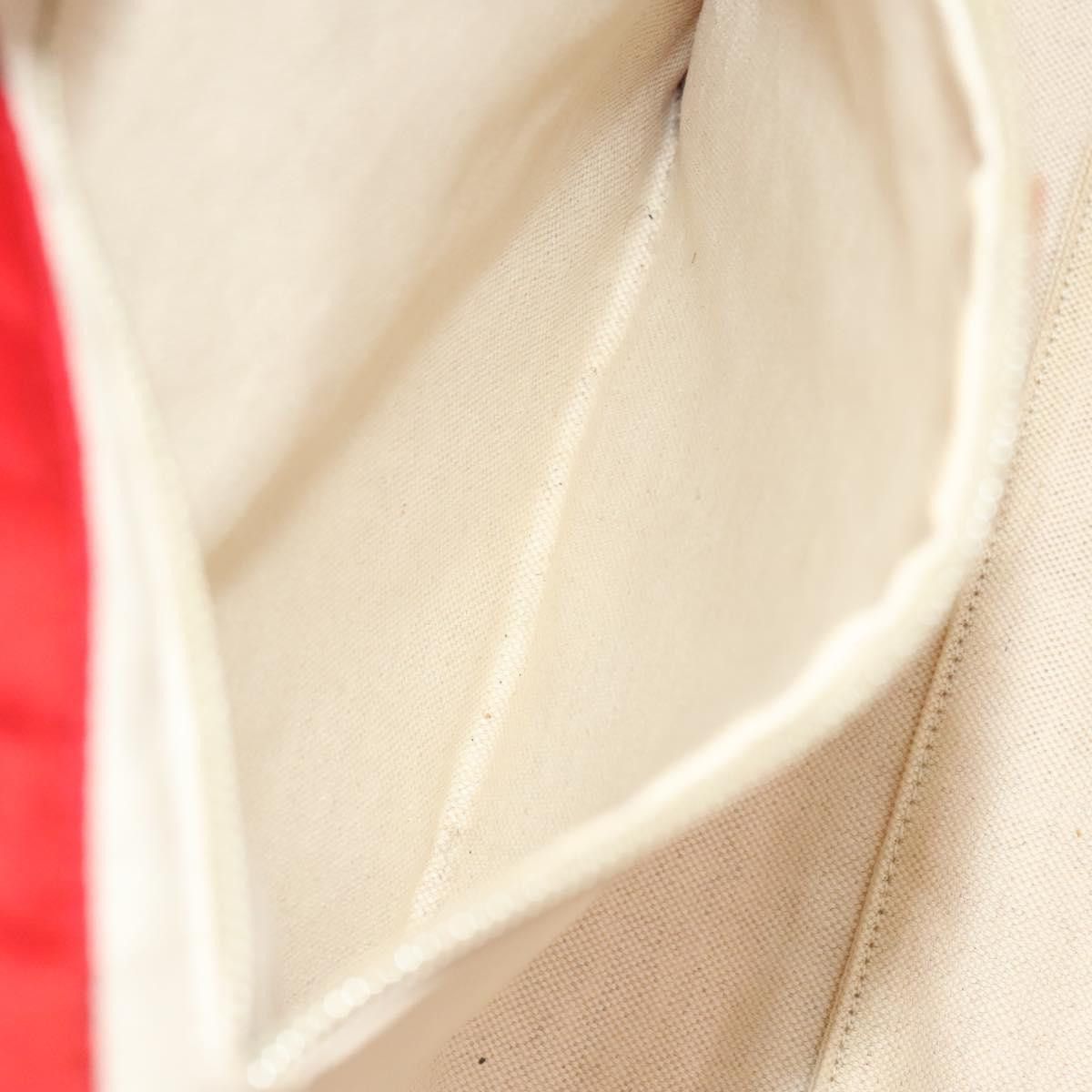 Gucci GUCCI GG Canvas Tote Bag Nylon Red Gold Size ONE SIZE - 19 Thumbnail