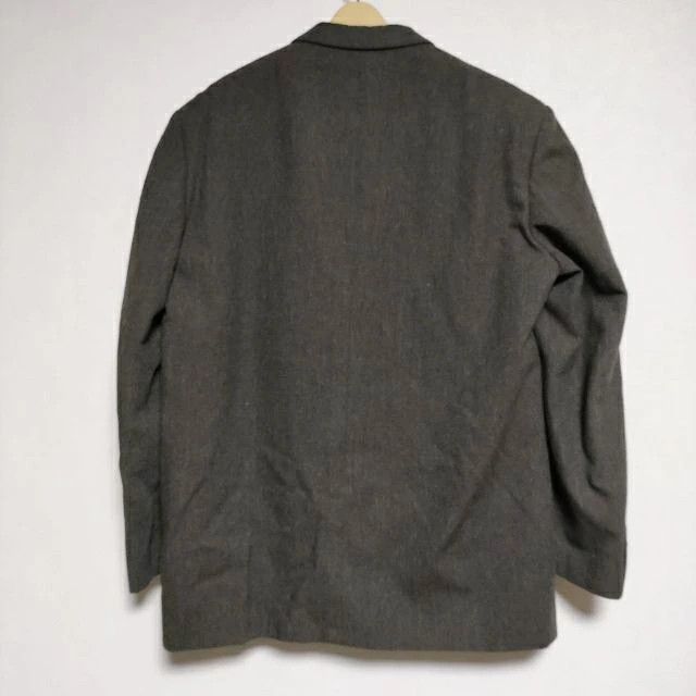 Comme des Garcons Homme Jacket 2 Button wool tailored flap pocket plain Brown Size US M / EU 48-50 / 2 - 2 Thumbnail
