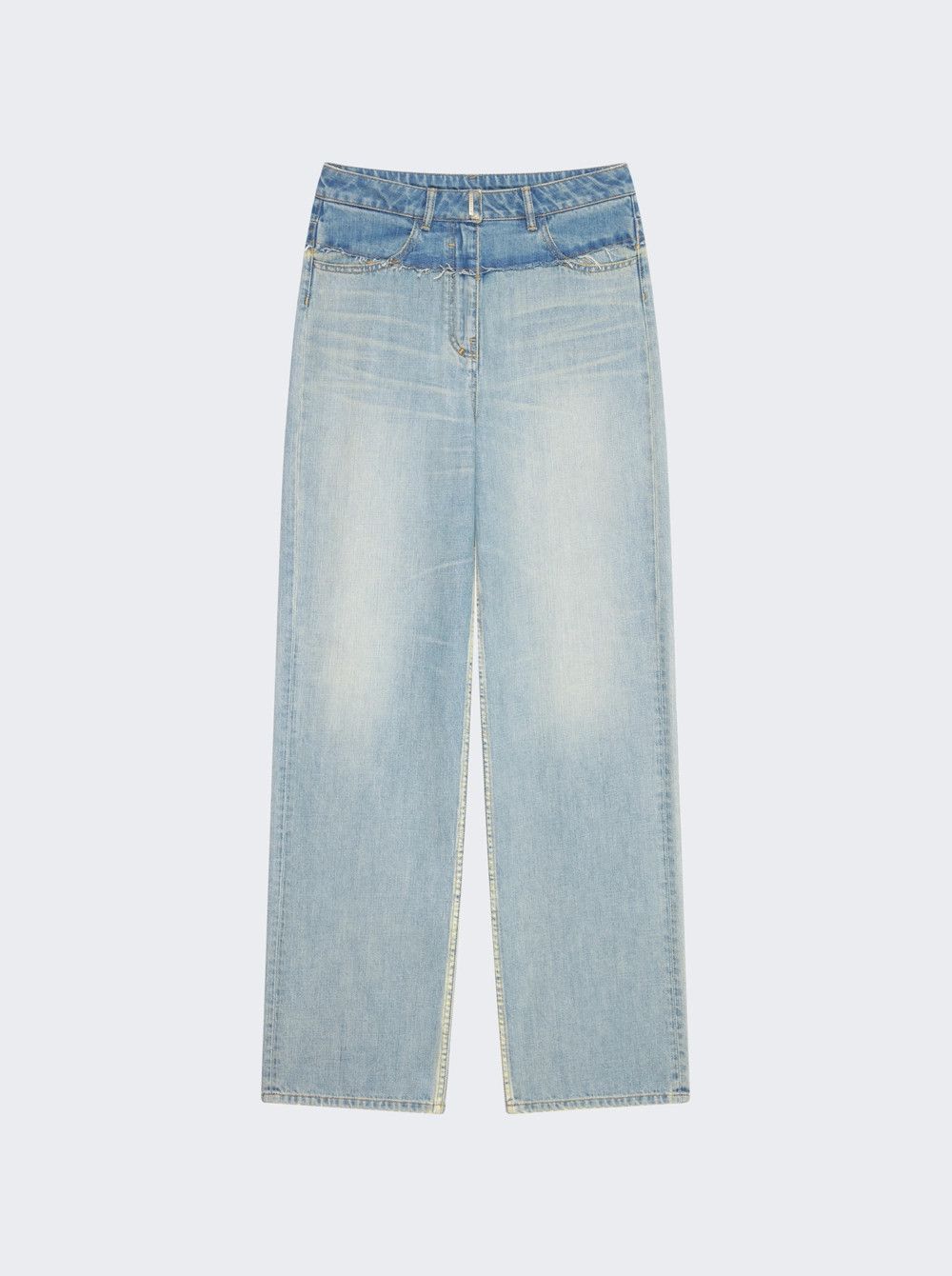 image of Givenchy O1Srvl11E0524 Denim Pants In Pale Blue, Women's (Size 34)