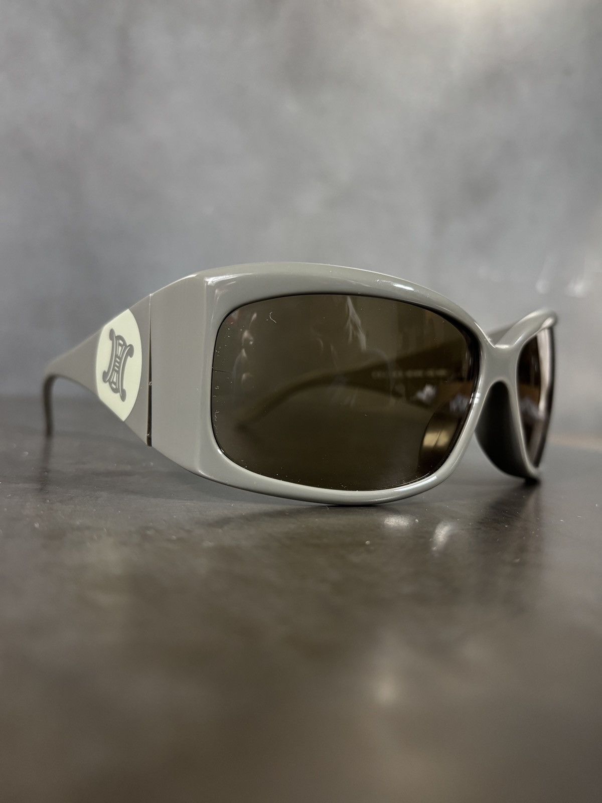 Celine 2000s Celine Sunglasses Triomphe Vintage Sport Wrap Logo Size ONE SIZE - 14 Thumbnail
