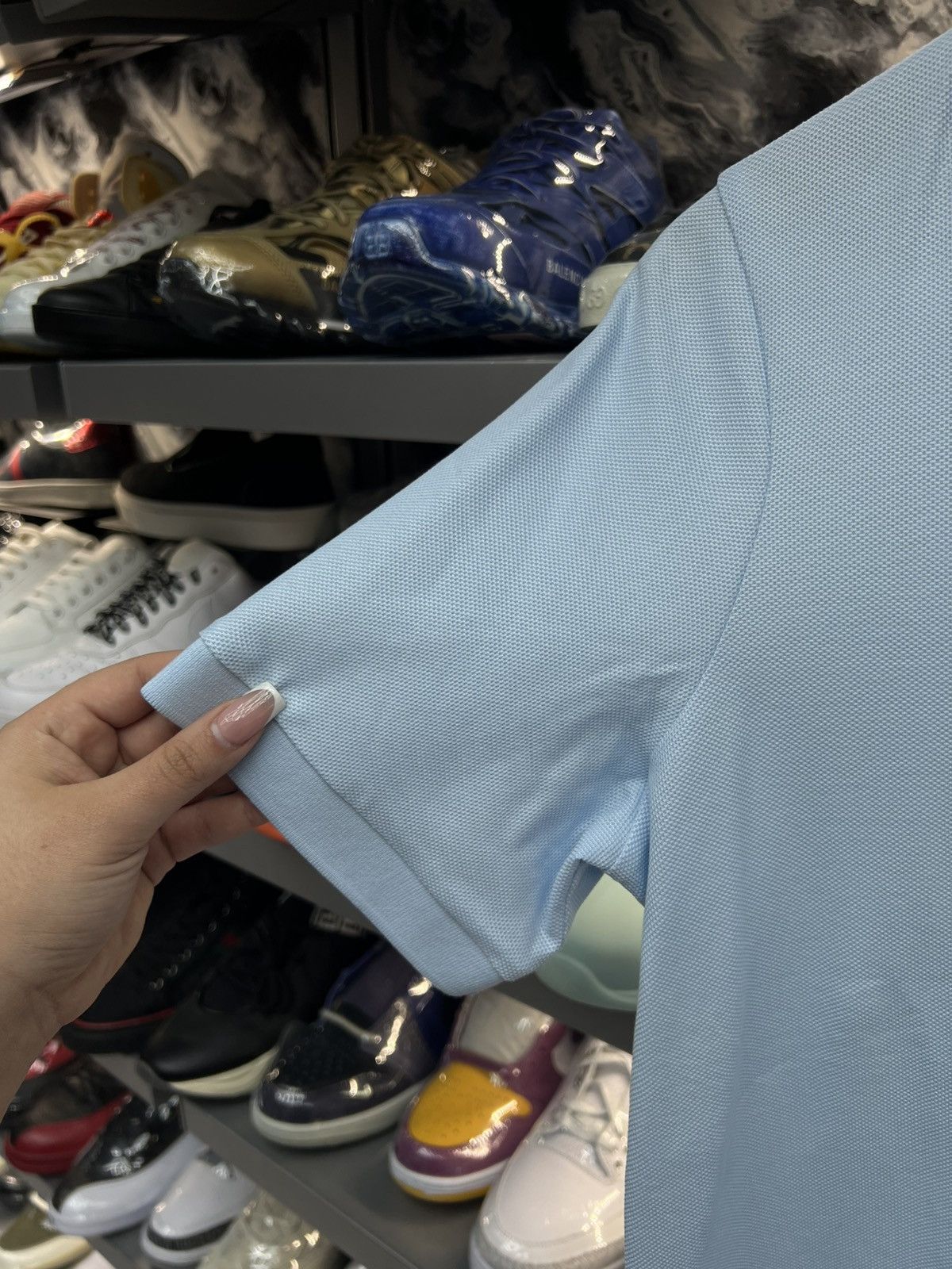 Burberry Burberry Baby Blue Polo Tee Size US L / EU 52-54 / 3 - 4 Thumbnail