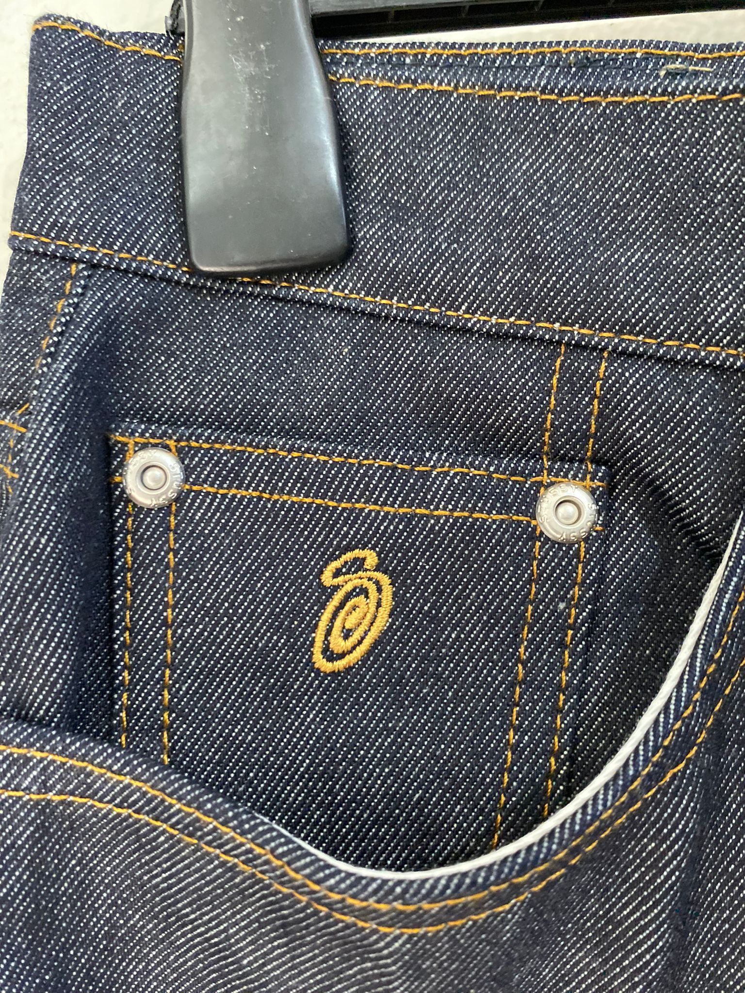 Stussy New Classic Denim Jean Rinsed Indigo Size US 30 / EU 46 - 3 Thumbnail