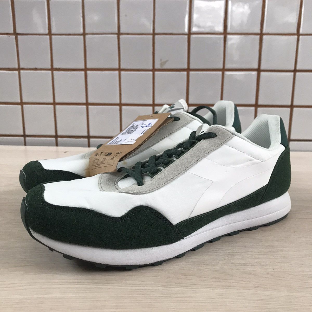 Diadora Diadora Fabien Casual Trainner Shoes Green Suede nylon new Size US 8 / EU 41 - 14 Thumbnail