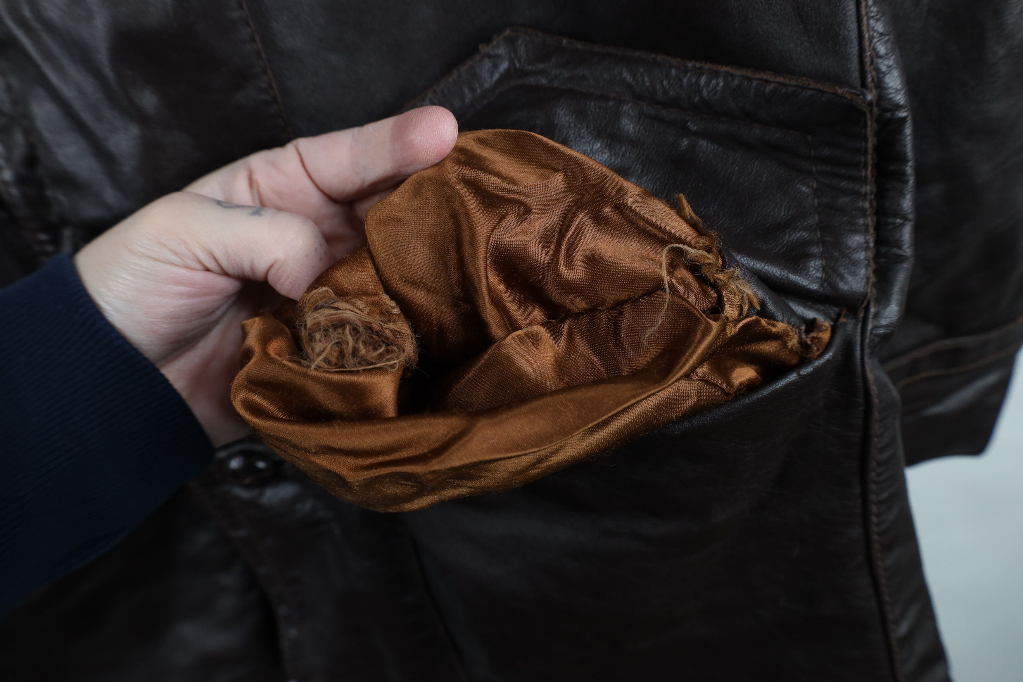 Vintage Vintage 60s 70s Streetwear Leather Full Button Jacket Size US M / EU 48-50 / 2 - 7 Thumbnail