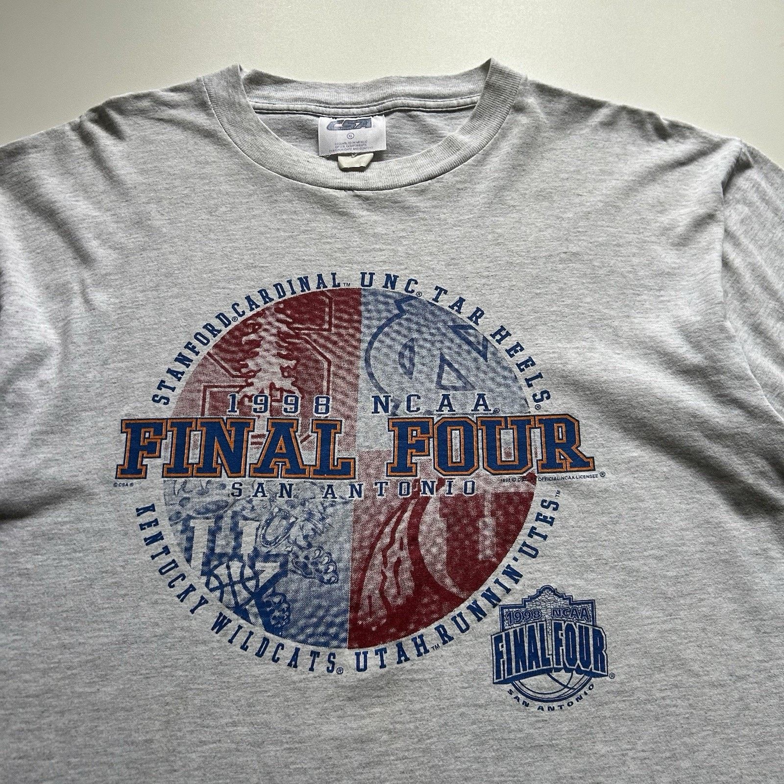 NCAA Vintage 1998 Final Four T-Shirt 90s NCAA San Antonio XL Rare Size US XL / EU 56 / 4 - 2 Thumbnail