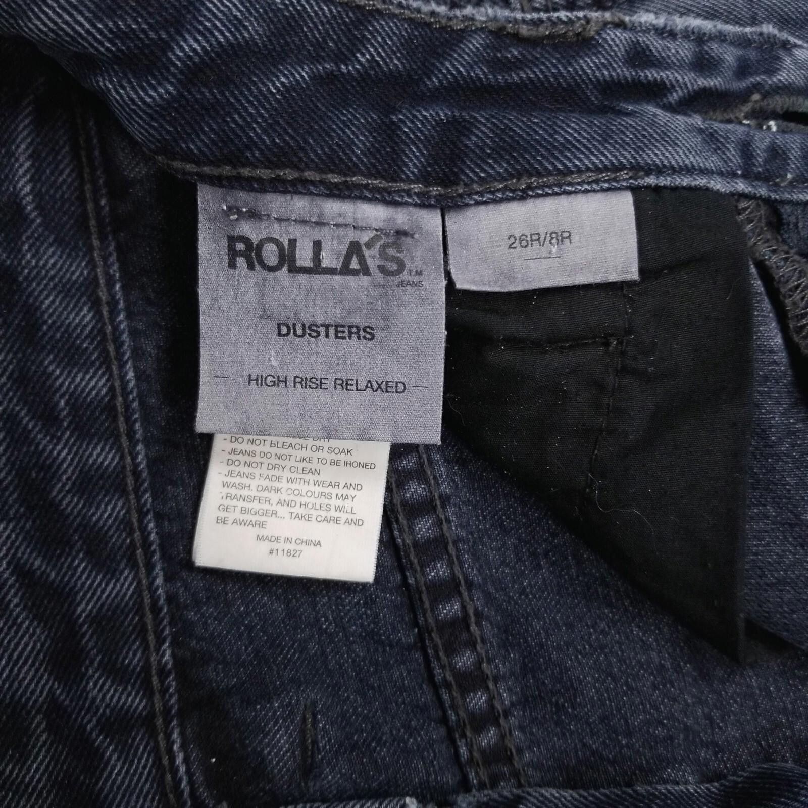 Rolla's Rolla's Dusters High Rise Relaxed Fit Jeans Dark Gray Sz 26 Size 26" / US 2 / IT 38 - 4 Thumbnail