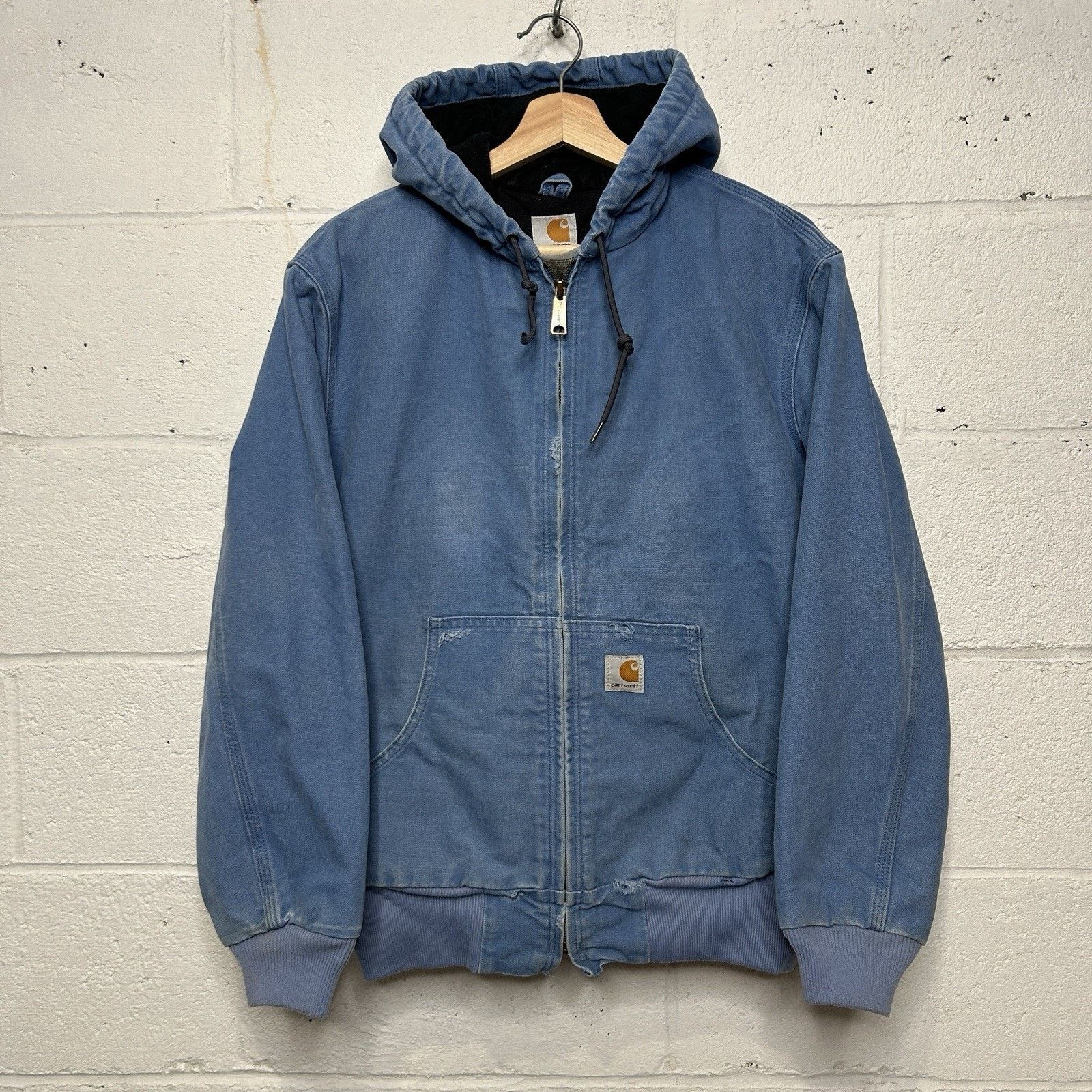 Vintage Carhartt Hooded Active Jacket “French Blue” WJ130