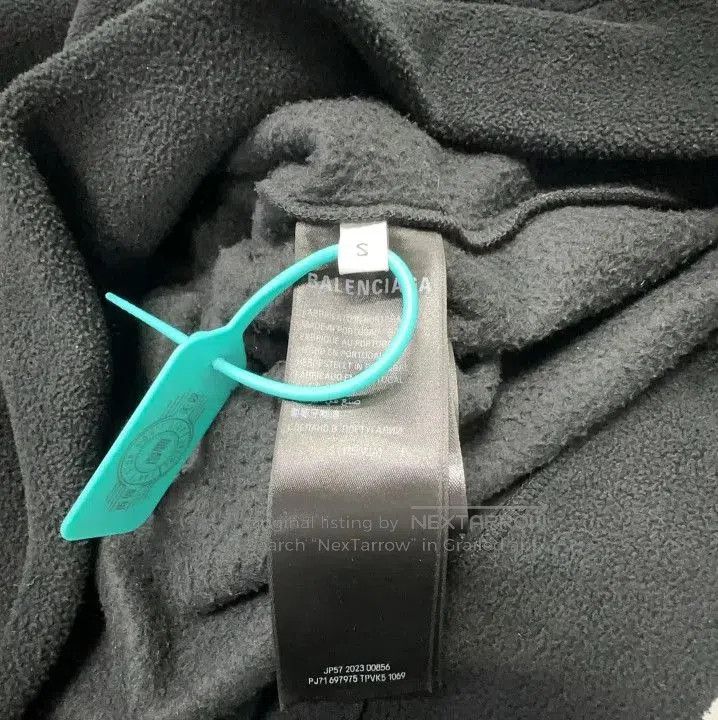 Balenciaga Balenciaga Black Logo Embroidered Oversized Sweatshirt. Size US S / EU 44-46 / 1 - 2 Thumbnail
