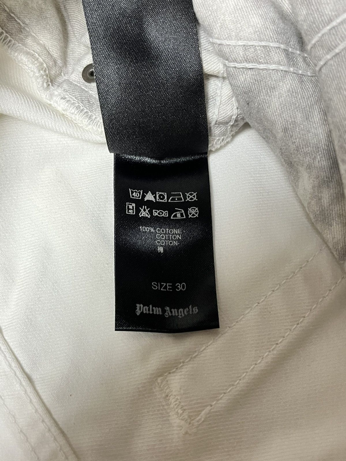 Palm Angels Palm Angels Denim Pants in White Size US 30 / EU 46 - 6 Thumbnail