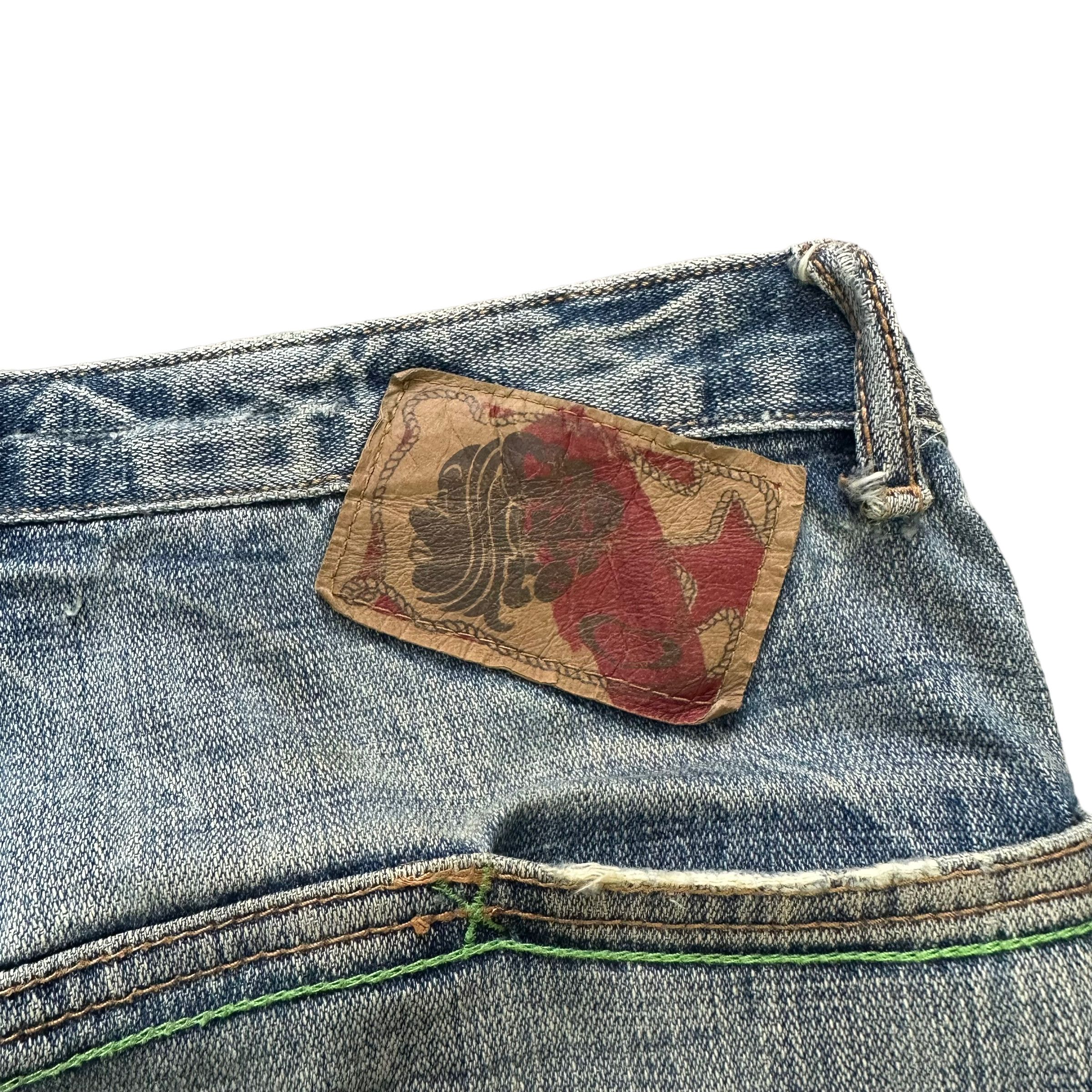 Japanese Brand CHOUETTE NICE DESIGN 7 POCKET JEANS #7790-176 Size 30" / US 8 / IT 44 - 16 Thumbnail