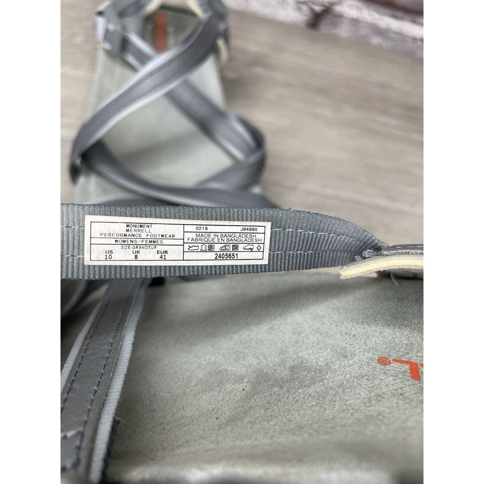Merrell Merrell Terran Ivy Lattice J94990 Monument Gray Strappy Sand Size US 10 / IT 40 - 8 Thumbnail