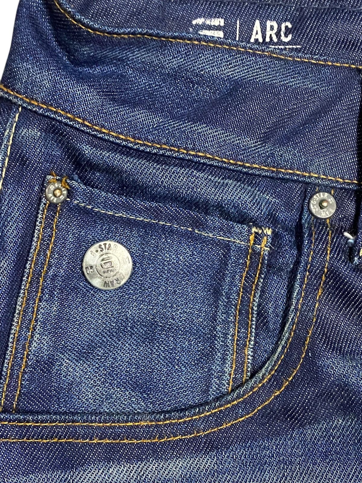 G-Star Vintage Japanese Brands Raw Twist Leg Distressed Slim Jeans Size US 33 - 9 Thumbnail