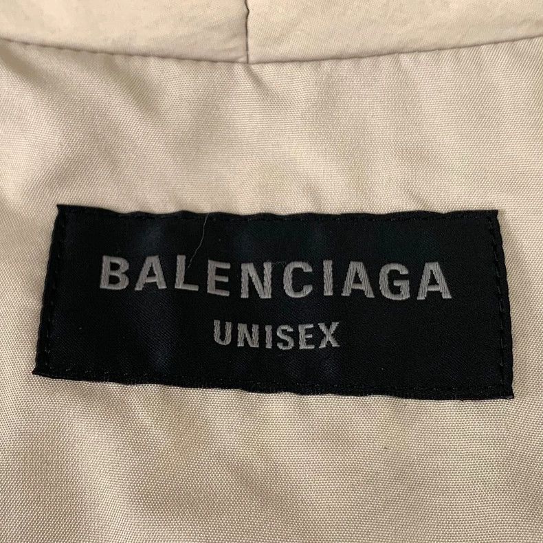 Balenciaga Balenciaga Nude monogrammed embroidered hooded zip-up down Size L / US 10 / IT 46 - 6 Thumbnail