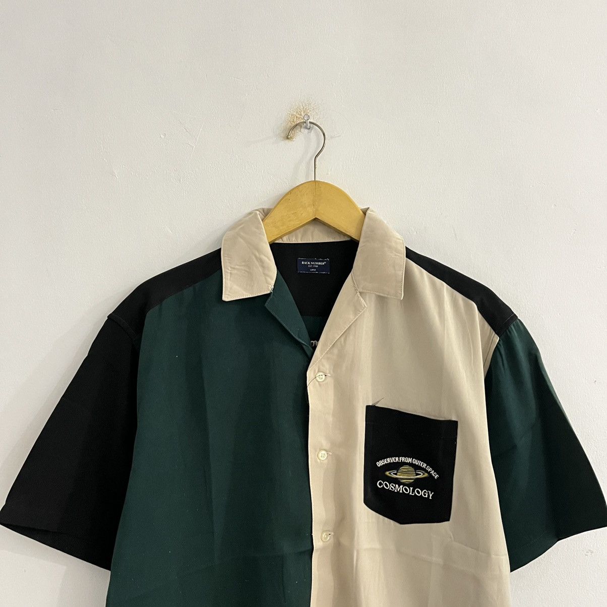Japanese Brand Back Number Two Tone Color Graphic Button Up Size US L / EU 52-54 / 3 - 2 Thumbnail
