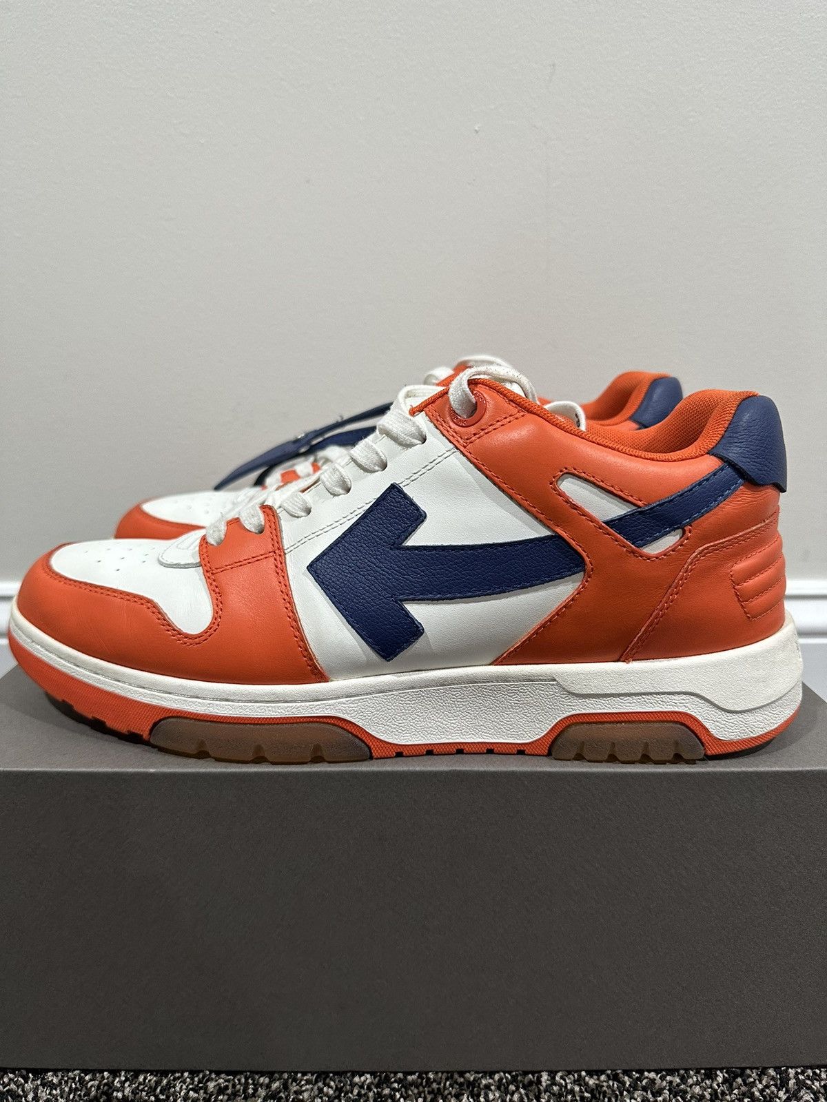 Off-White Off-White Virgil Abloh OOO Out Of Office Orange/Blue Sneaker Size US 12 / EU 45 - 2 Thumbnail