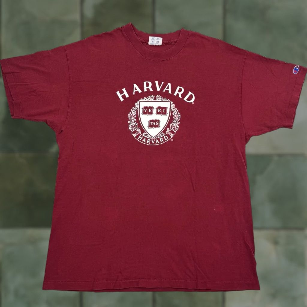 Champion VINTAGE Harvard University T Shirt Champion Men XL Red 90s School College Ivy League Mens Size US XL / EU 56 / 4 - 1 Thumbnail