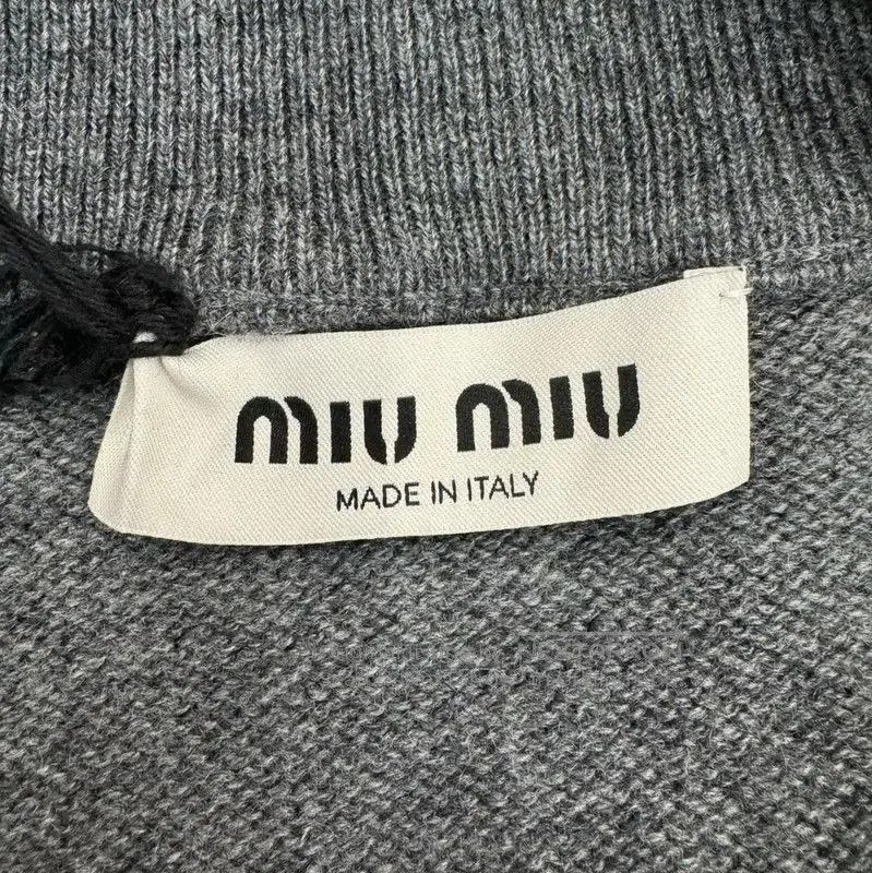 Miu Miu Miu Miu Gray Wool Pullover Sweater . Size L / US 10 / IT 46 - 6 Thumbnail