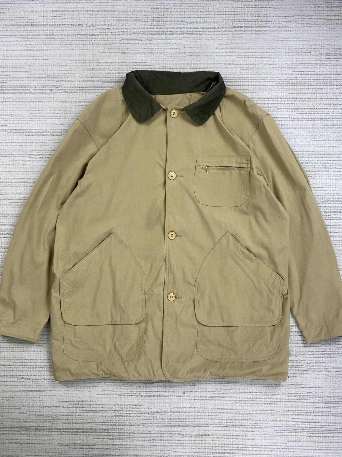 L.L. Bean Vintage 80s L.L.Bean Made In USA Duck Canvas Workers Jacket Size US XL / EU 56 / 4 - 1 Thumbnail
