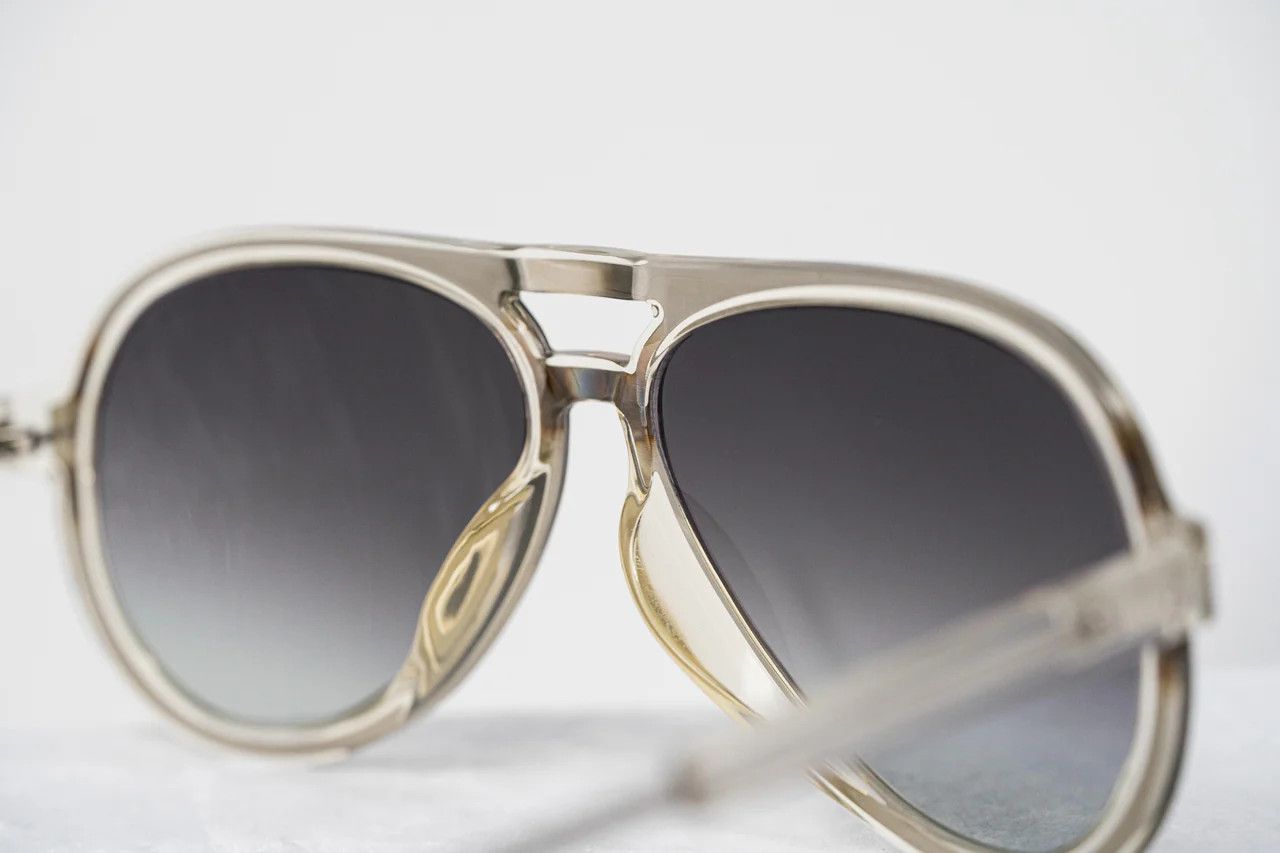 Dior Kris Van Assche Aviator Sunglasses Clear Dark Grey Size ONE SIZE - 5 Thumbnail
