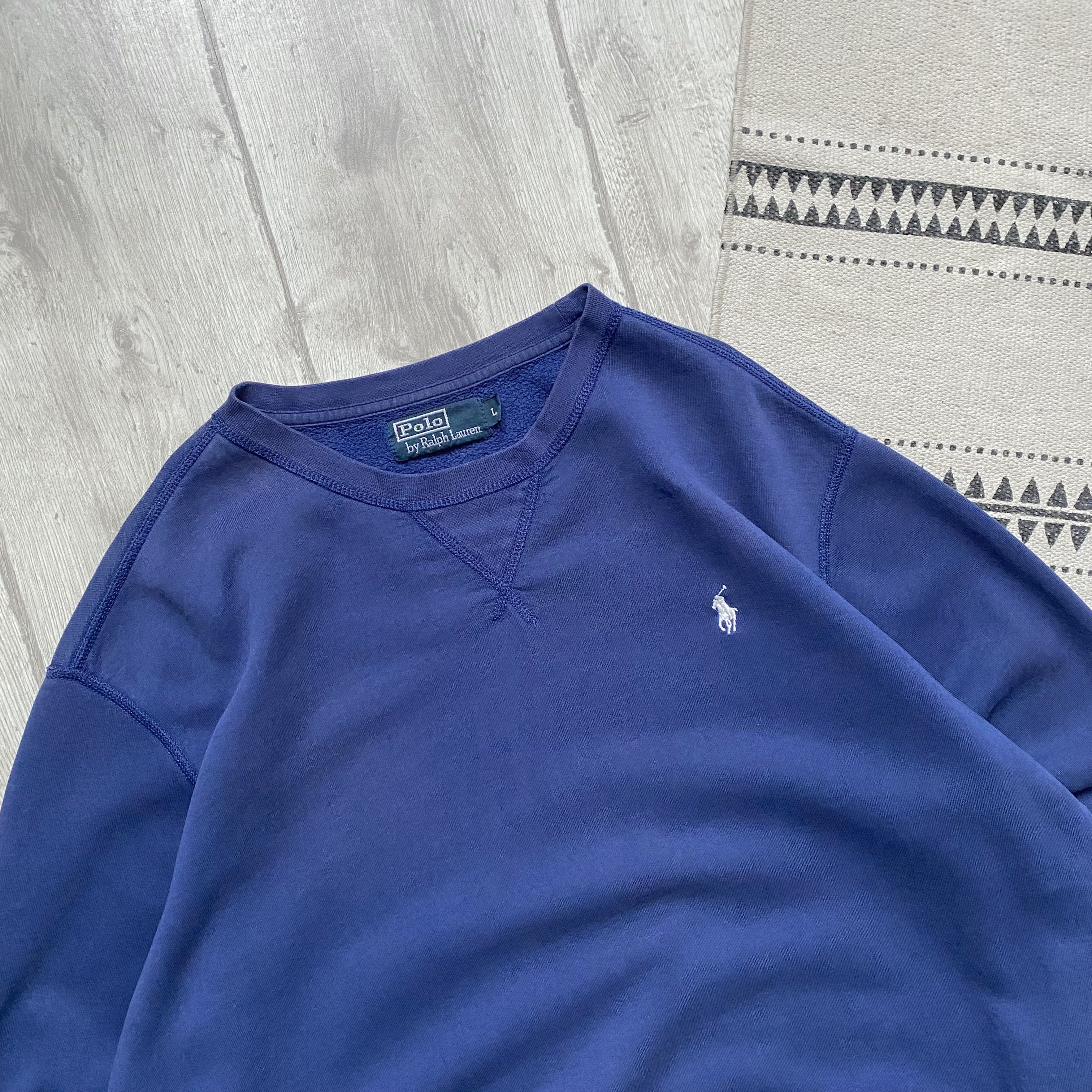 Polo Ralph Lauren 💙 Vintage 90s Polo Ralph Lauren Boxy sweatshirt Size US L / EU 52-54 / 3 - 2 Thumbnail