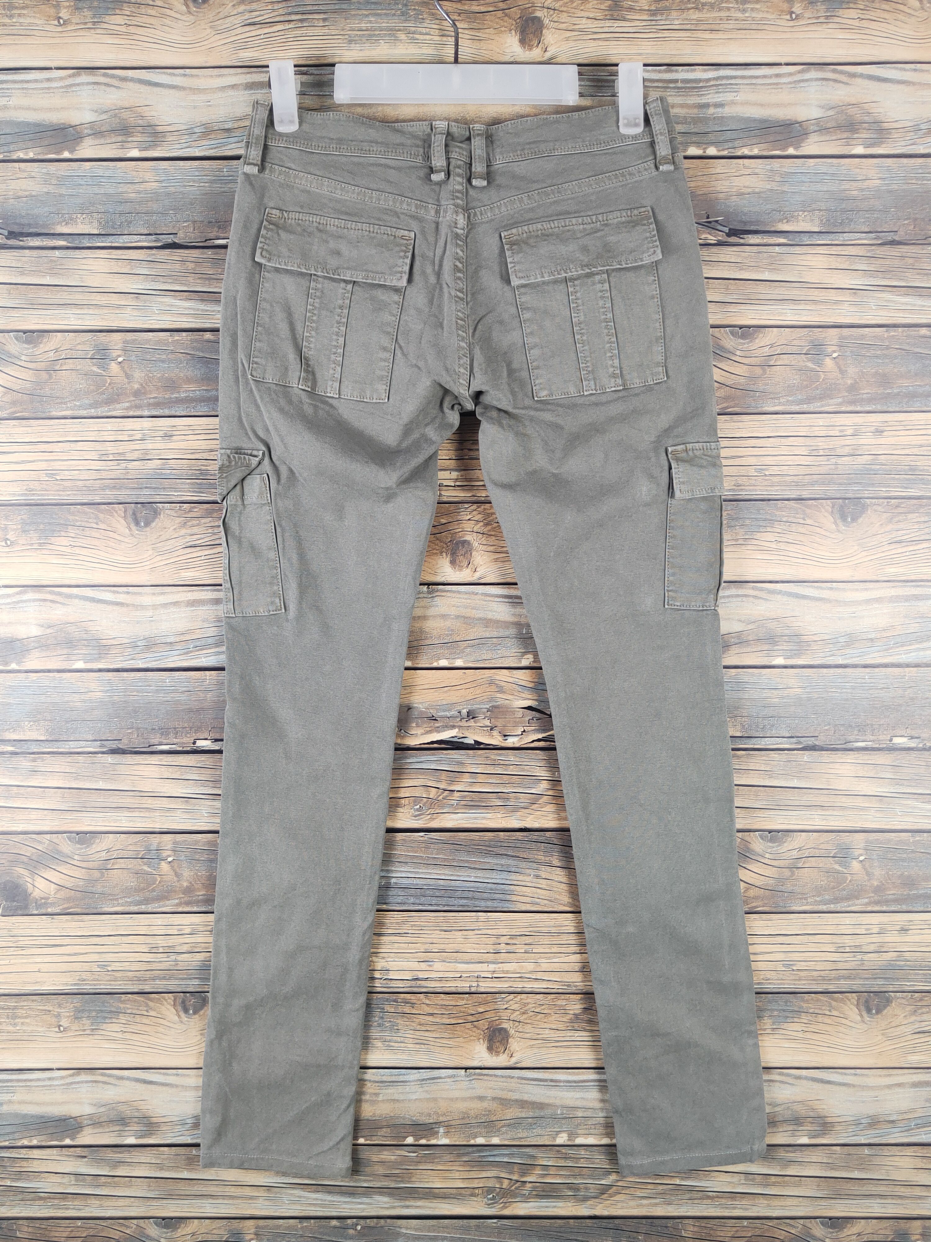 Japanese Brand DL Yanuk Army Green Multipocket Cargo Pants #2171 Size 27" / US 4 / IT 40 - 7 Thumbnail