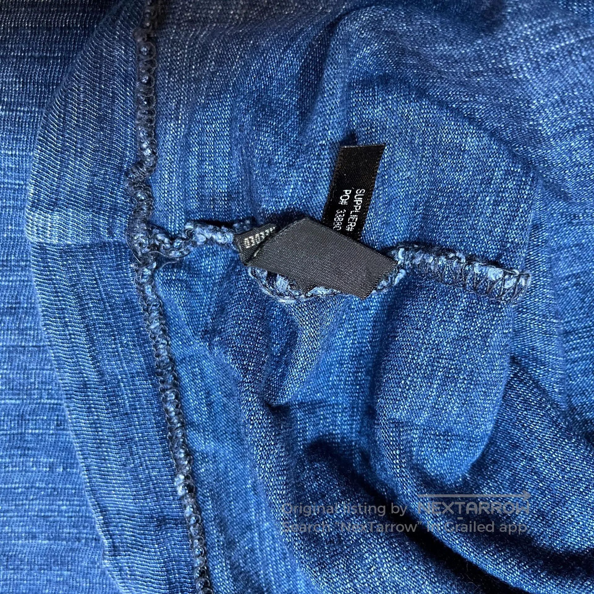 RRL Ralph Lauren Vintage Blue Dye Base Layer Shirt. Size US S / EU 44-46 / 1 - 4 Thumbnail