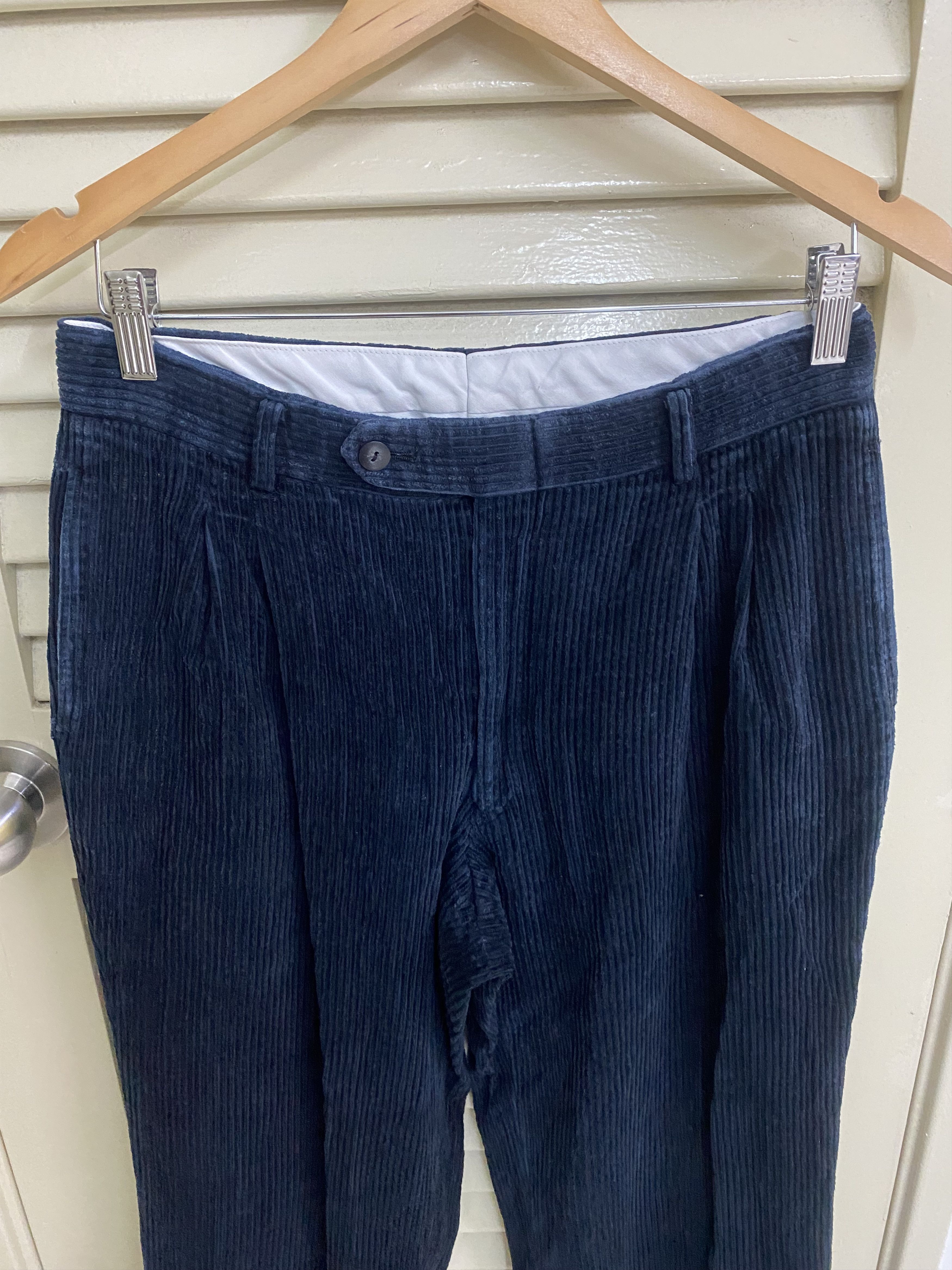 Moschino Vintage Moschino Wide Leg Corduroy Trouser Pants Size US 29 - 3 Thumbnail