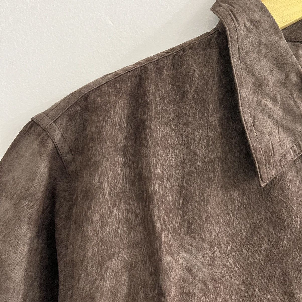 Japanese Brand Allix Brown Zip Up Shirt Size US M / EU 48-50 / 2 - 4 Thumbnail