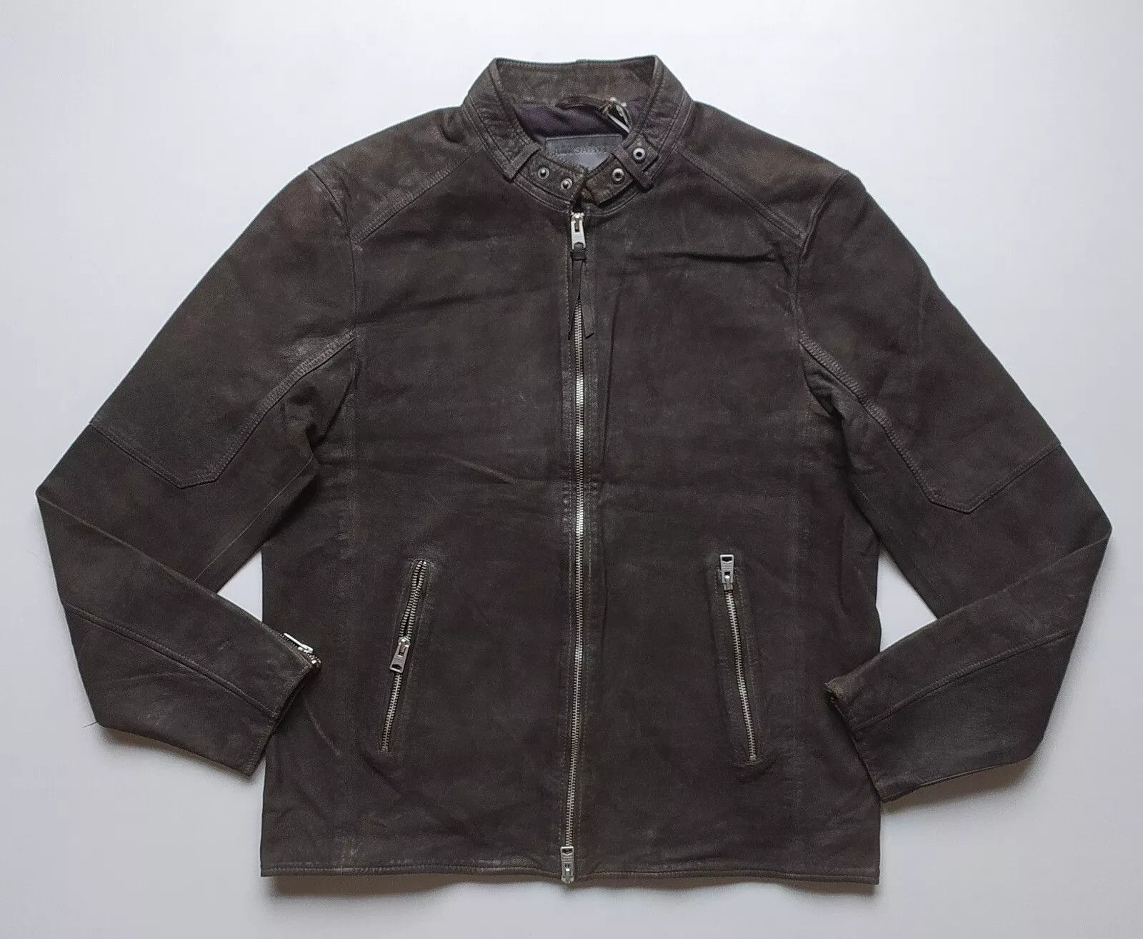 Allsaints ALLSAINTS Cora Suede Leather Jacket IFD 0729 Size US XL / EU 56 / 4 - 1 Thumbnail