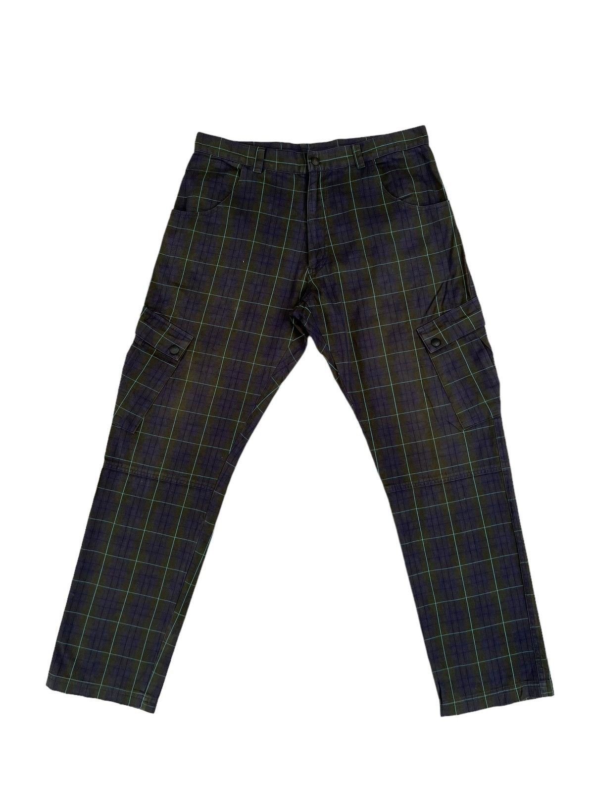 Vintage MADPAGER Japan Plaid Pocket Cargo Trouser Pant