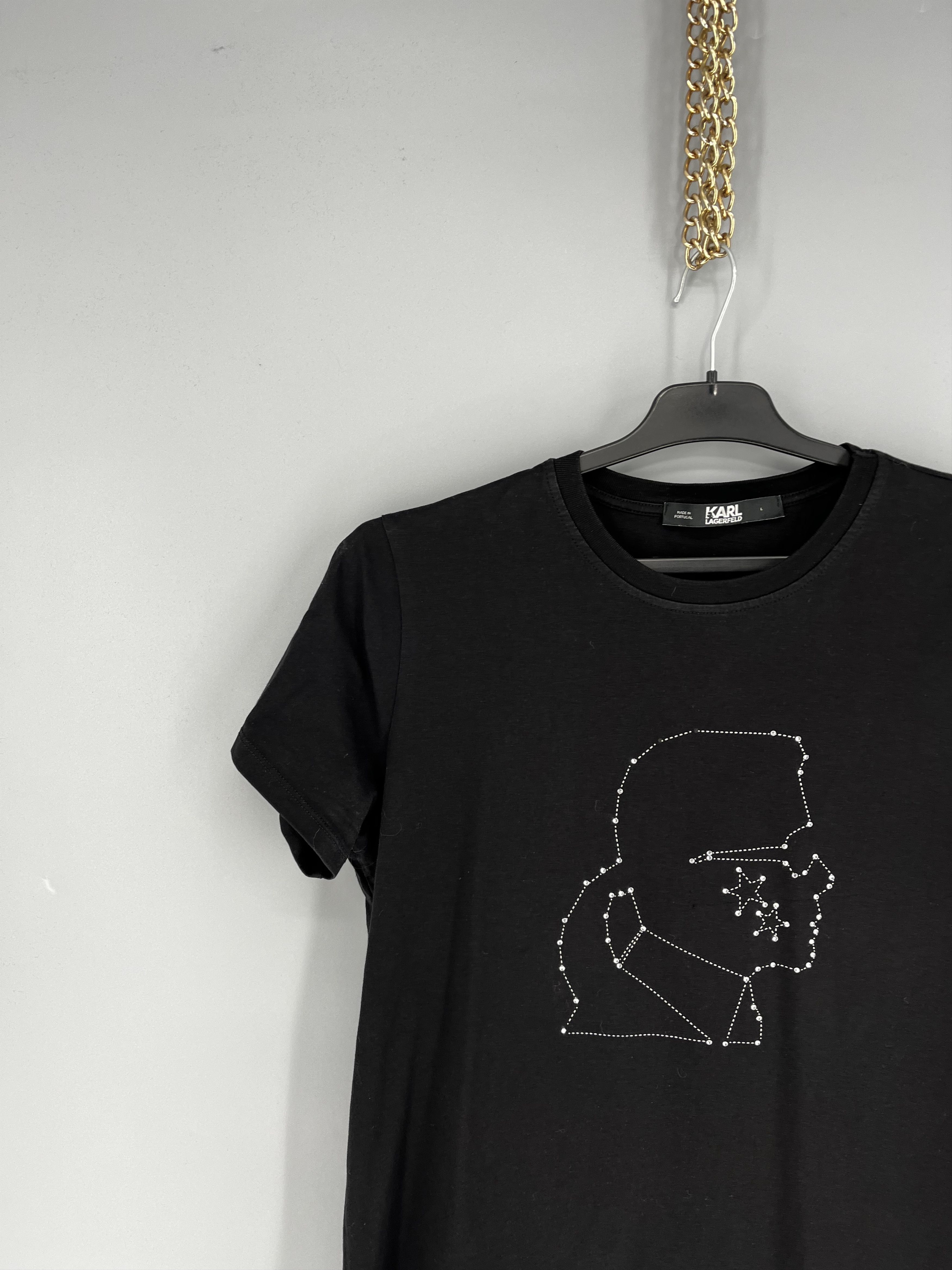 Karl Lagerfeld Karl Lagerfeld Paris Logo T Shirt Black Womens Size L Size US L / EU 52-54 / 3 - 4 Thumbnail
