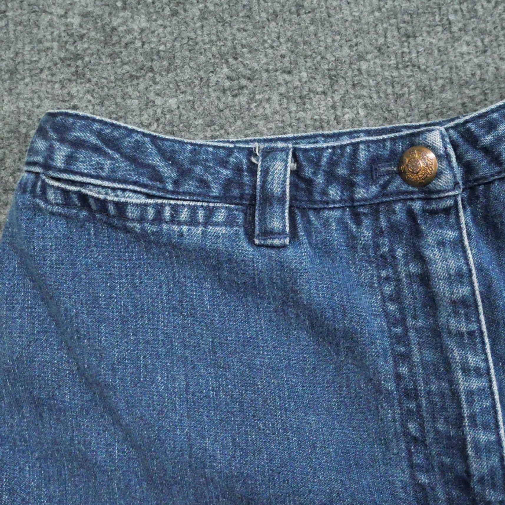 Vintage VINTAGE Goddess Jeans Womens 10P 10 Petite Blue Cropped Wide Leg Denim 90s 5-Pocket Womens Jeans Size 27" / US 4 / IT 40 - 3 Thumbnail