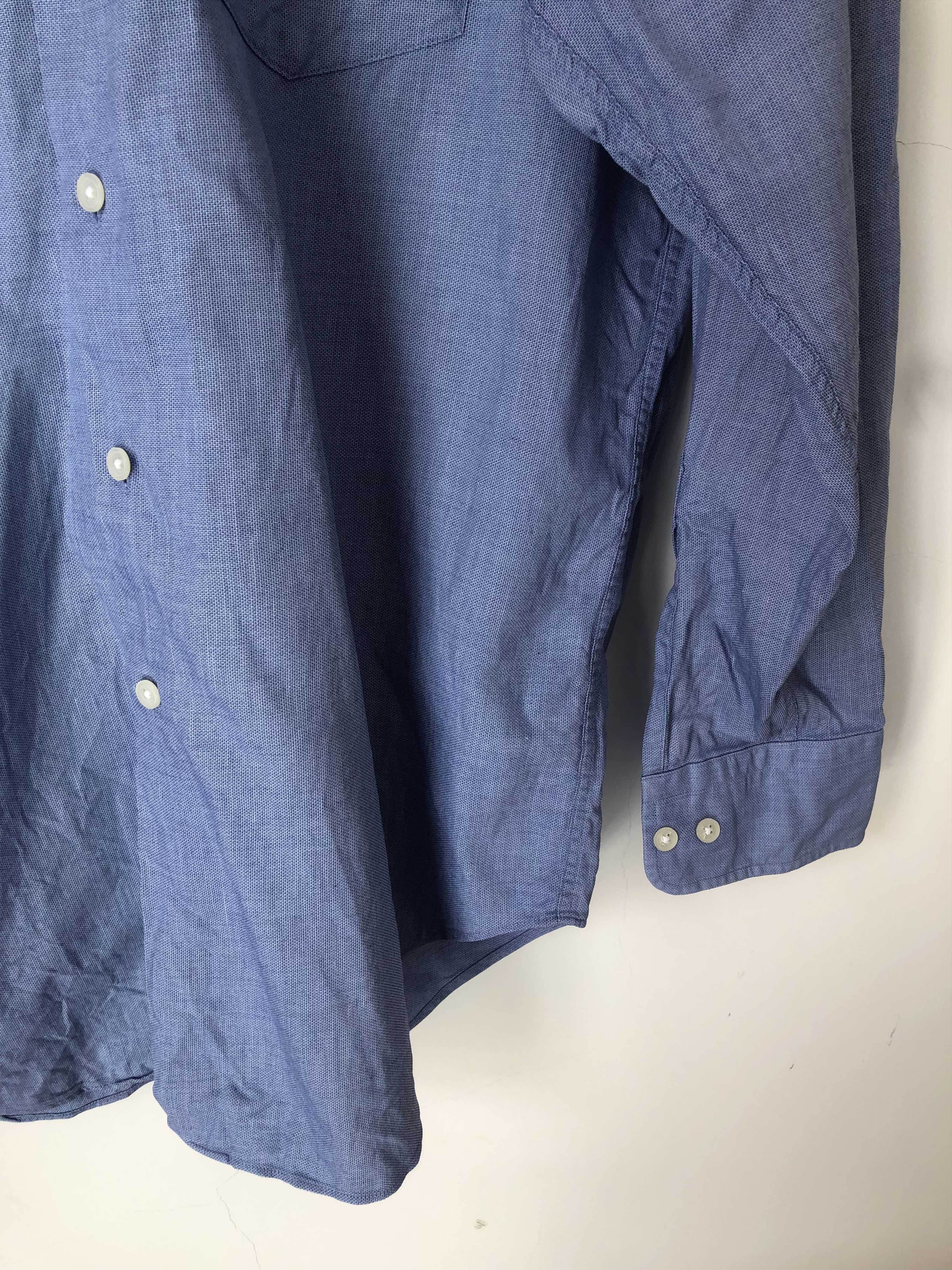Yohji Yamamoto AAR blue shirt Size US L / EU 52-54 / 3 - 3 Thumbnail